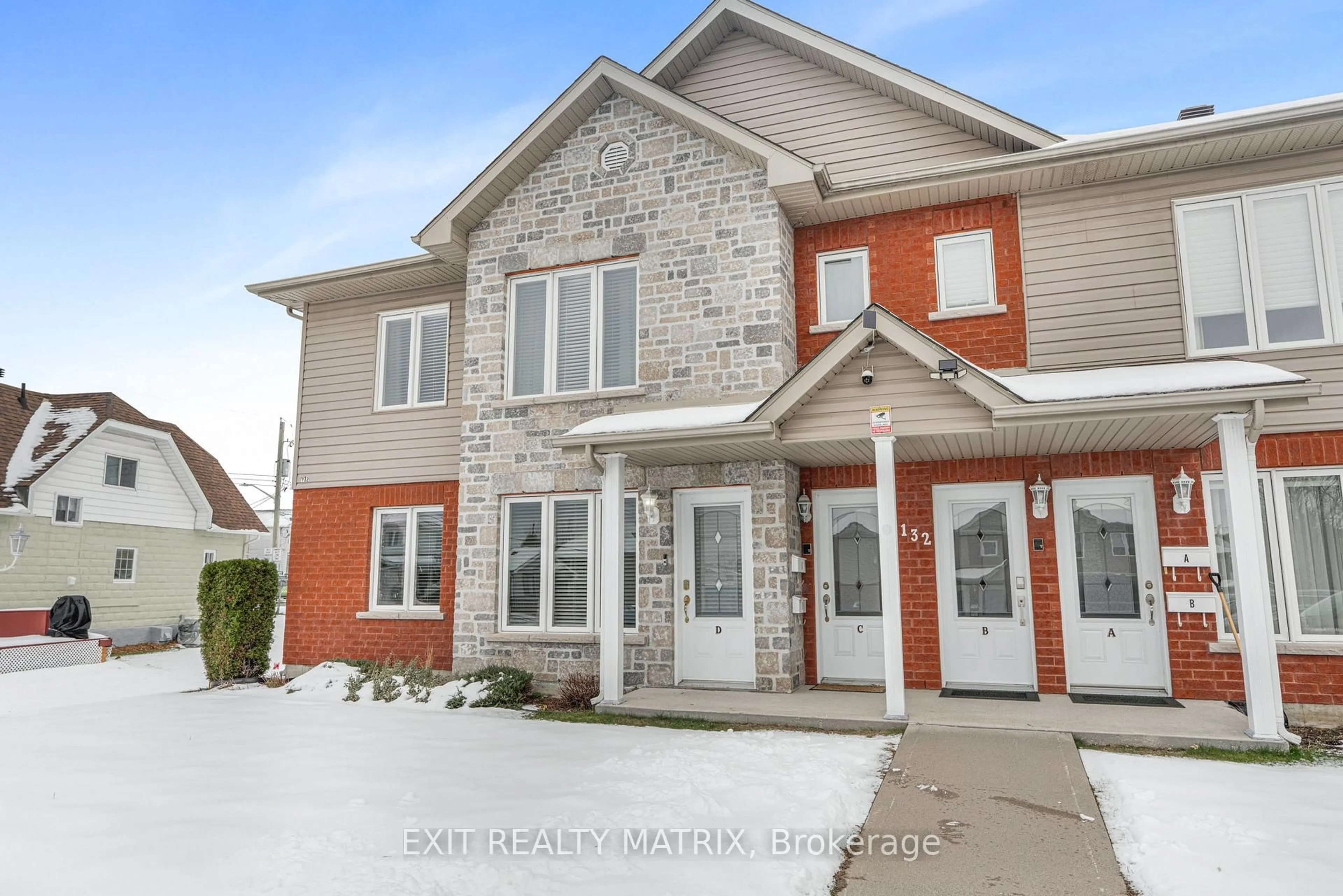 Home with brick exterior material, street for 132 D Higginson St, Hawkesbury Ontario K6A 1A1