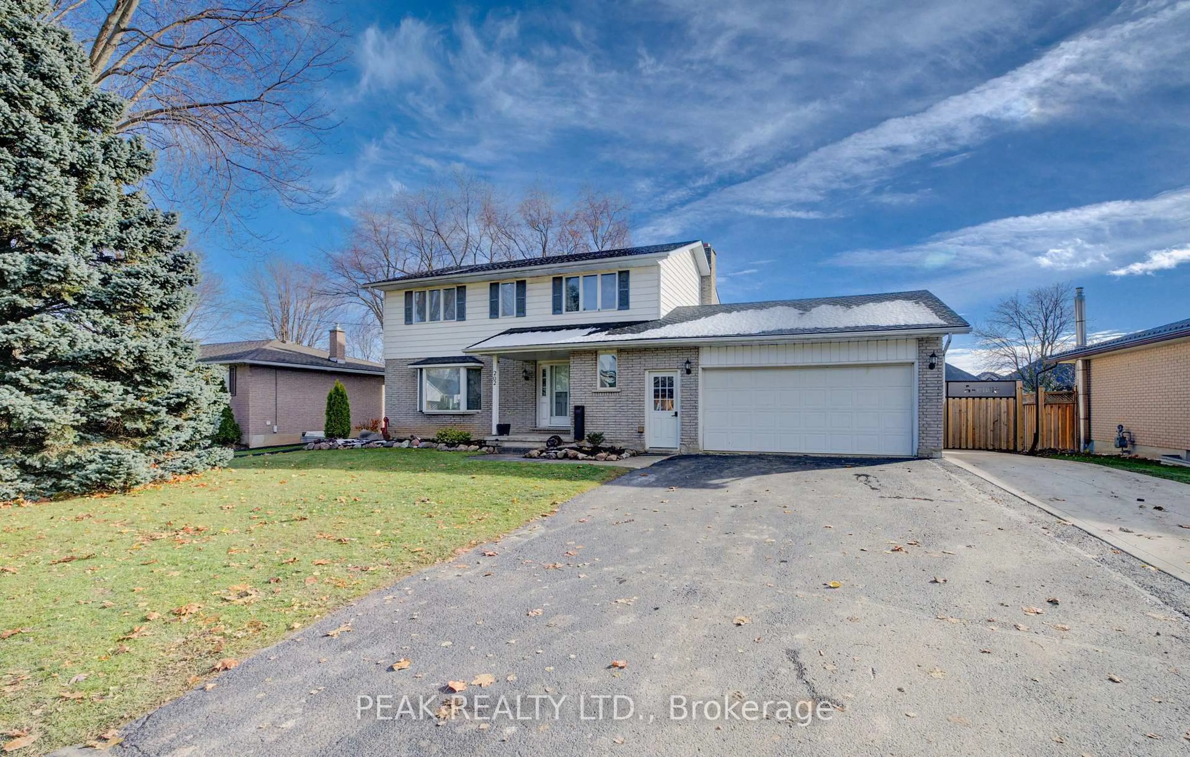 A pic from outside/outdoor area/front of a property/back of a property/a pic from drone, street for 202 Rudy Ave, East Zorra-Tavistock Ontario N0B 2R0