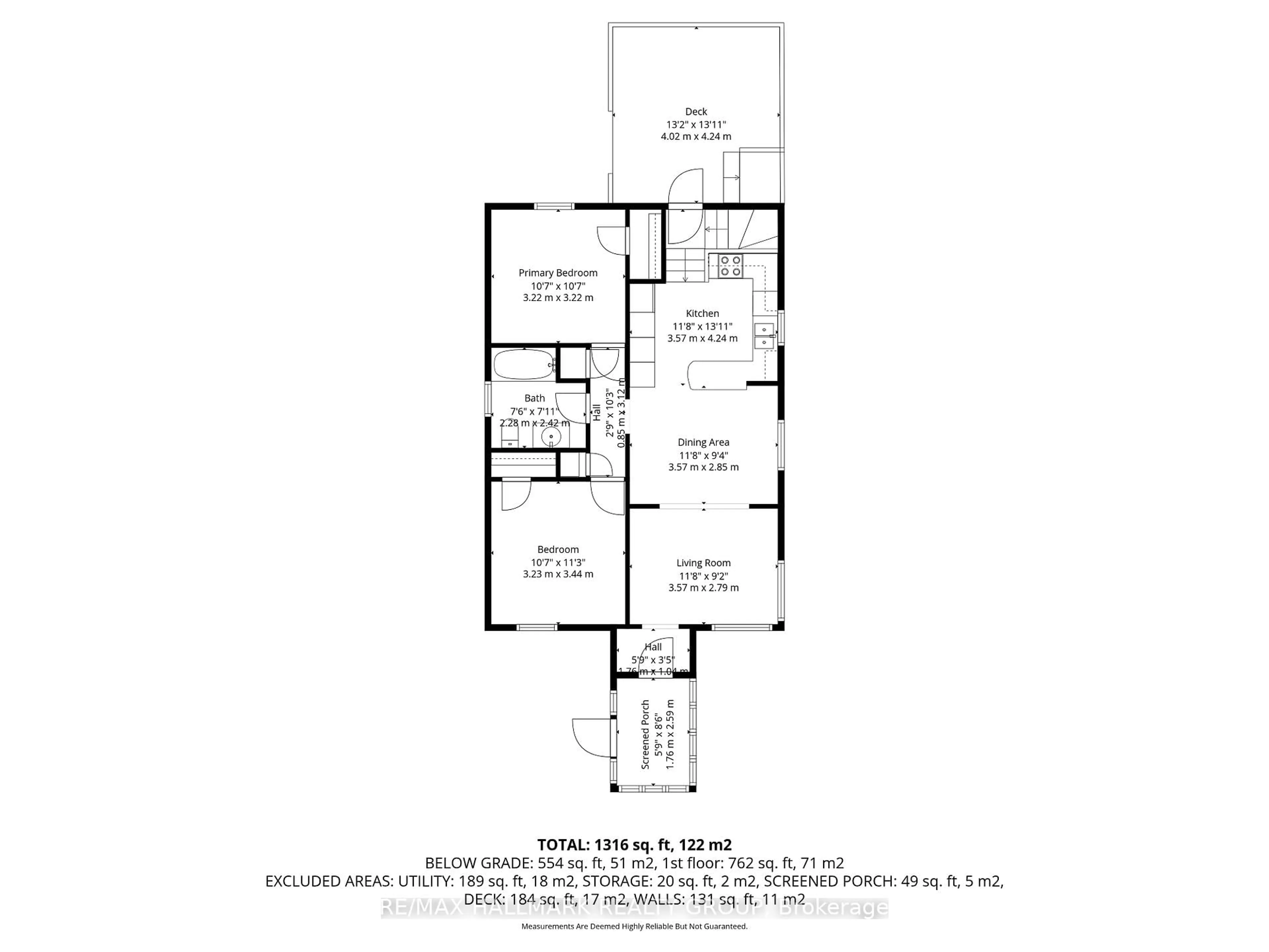 Floor plan for 318 Shakespeare St, Ottawa Ontario K1L 5M2