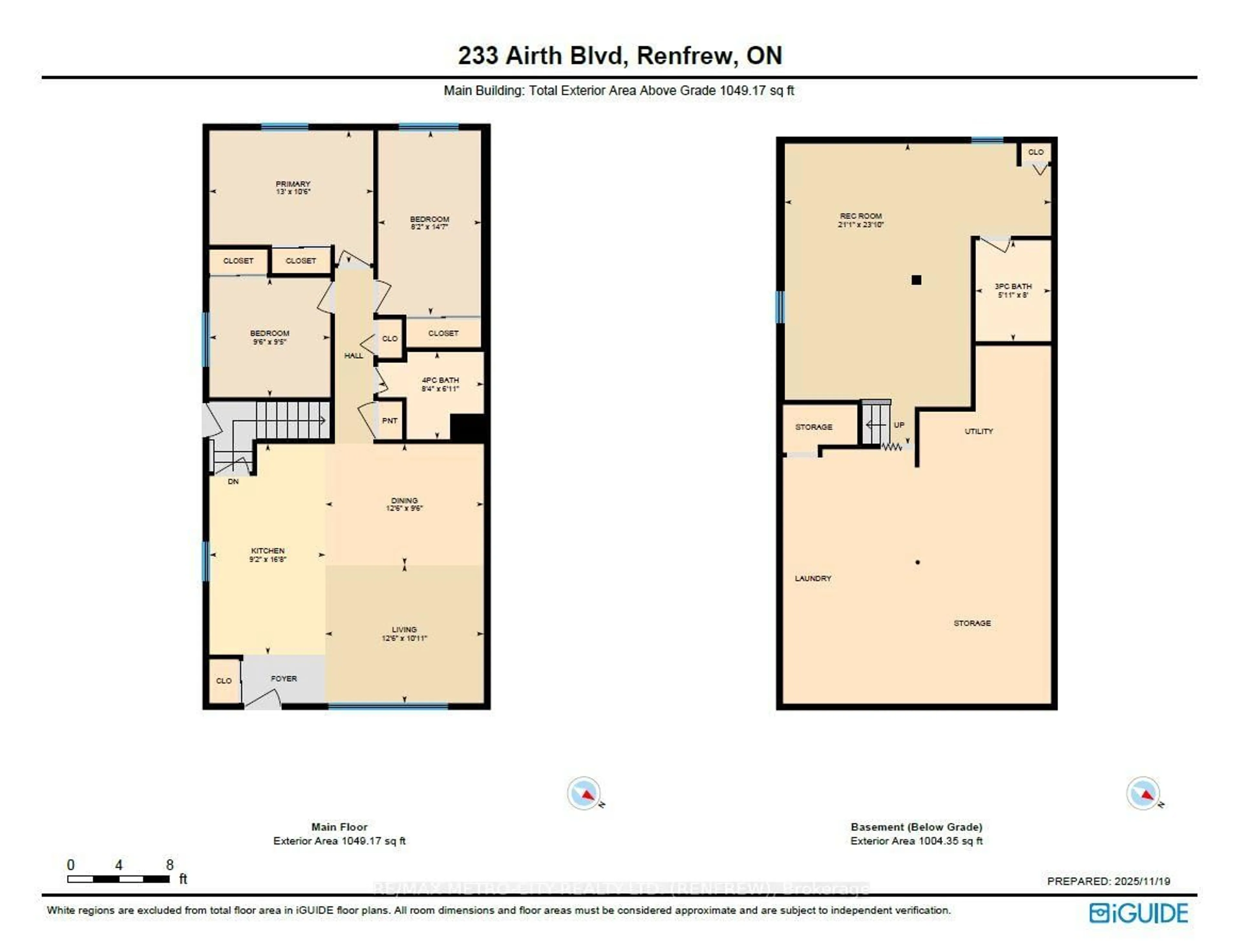 Floor plan for 233 Airth Blvd, Renfrew Ontario K7V 4B8