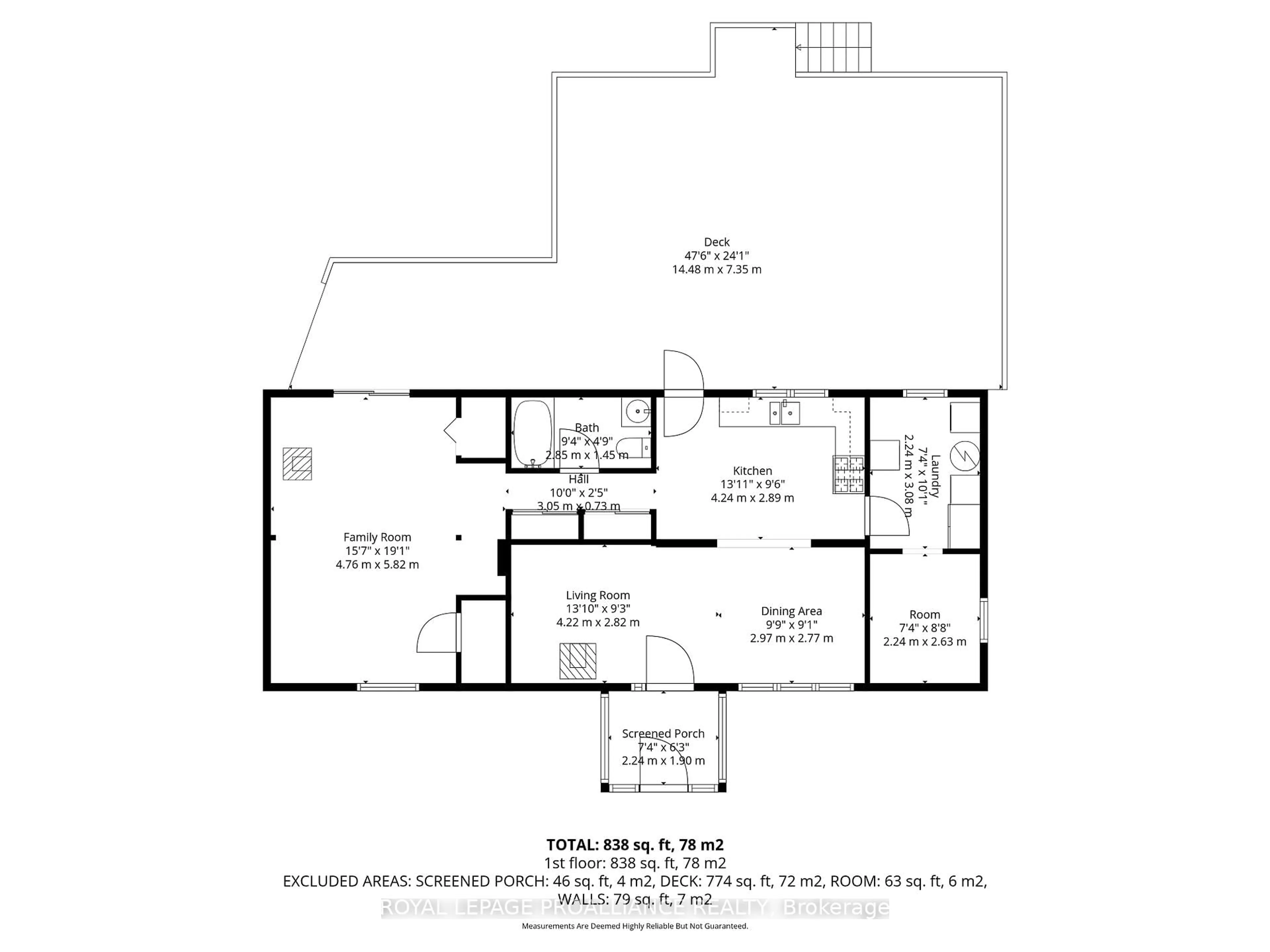 Floor plan for 5289 Plank Rd, Hamilton Township Ontario K0K 2E0