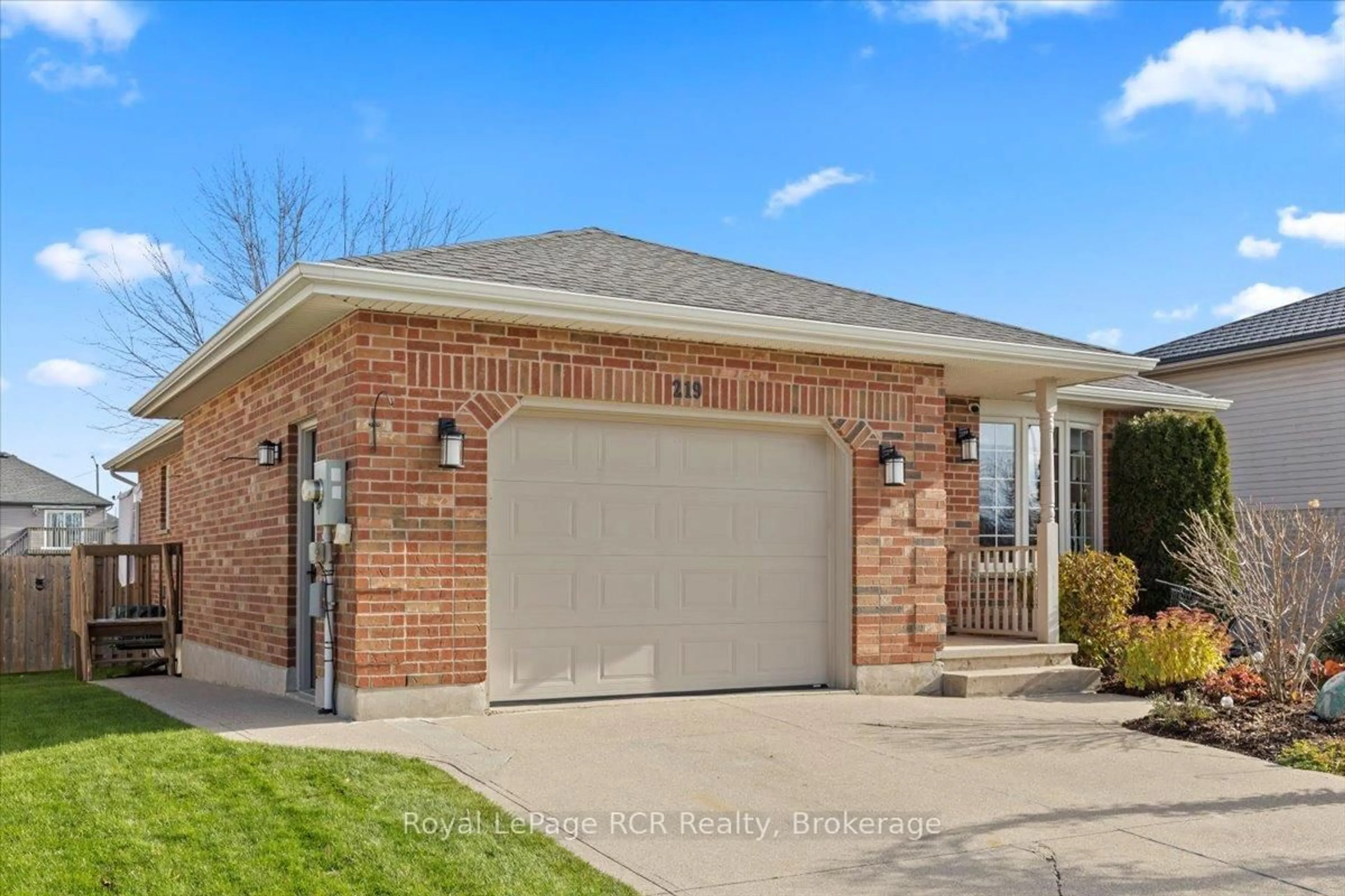 Home with brick exterior material, street for 219 16th Avenue Cres, Hanover Ontario N4N 3V3