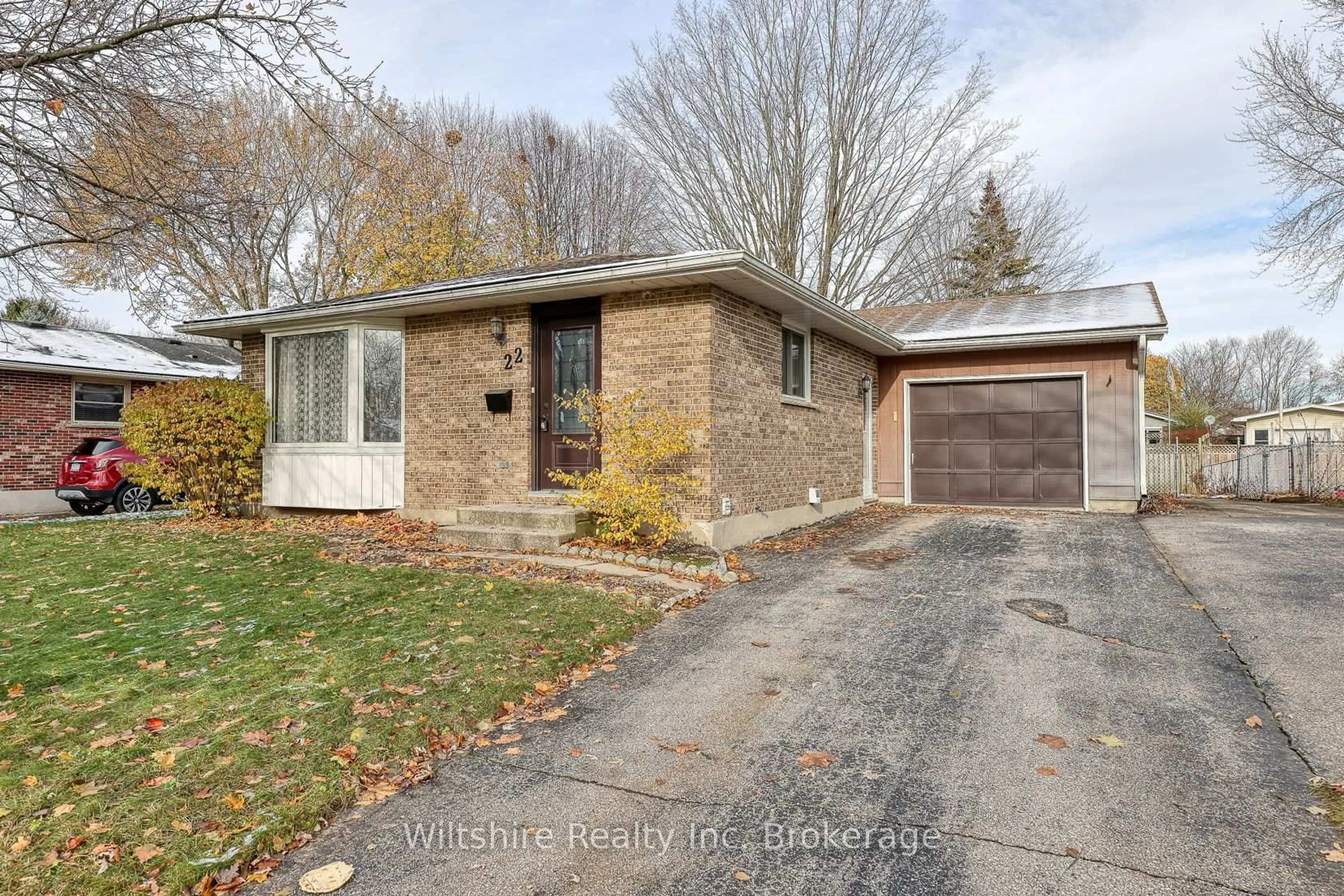 Home with brick exterior material, street for 22 Centennial Ave, Tillsonburg Ontario N4G 4R6