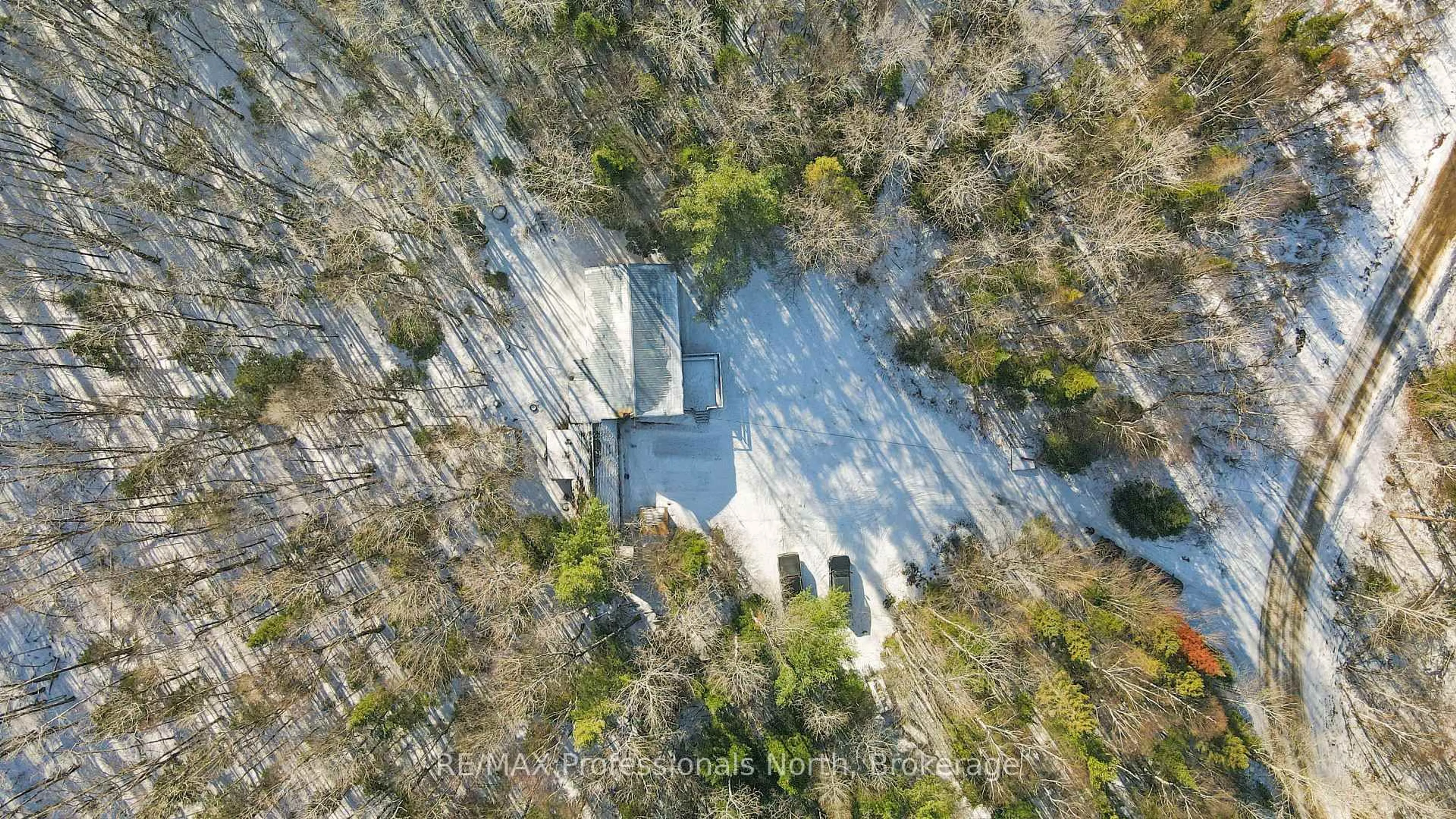 A pic from outside/outdoor area/front of a property/back of a property/a pic from drone, forest/trees view for 1171 Fishtail Lake Rd, Dysart et al Ontario K0L 1M1