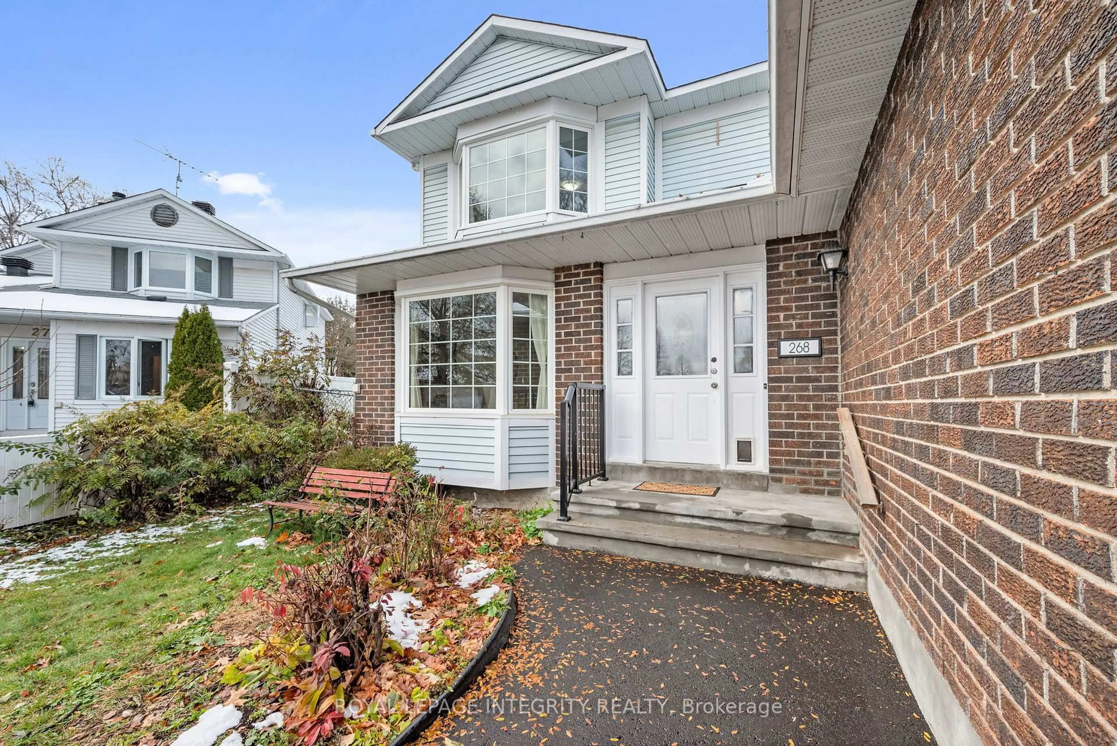 Home with brick exterior material, street for 268 McEachern Cres, Ottawa Ontario K1E 3K5