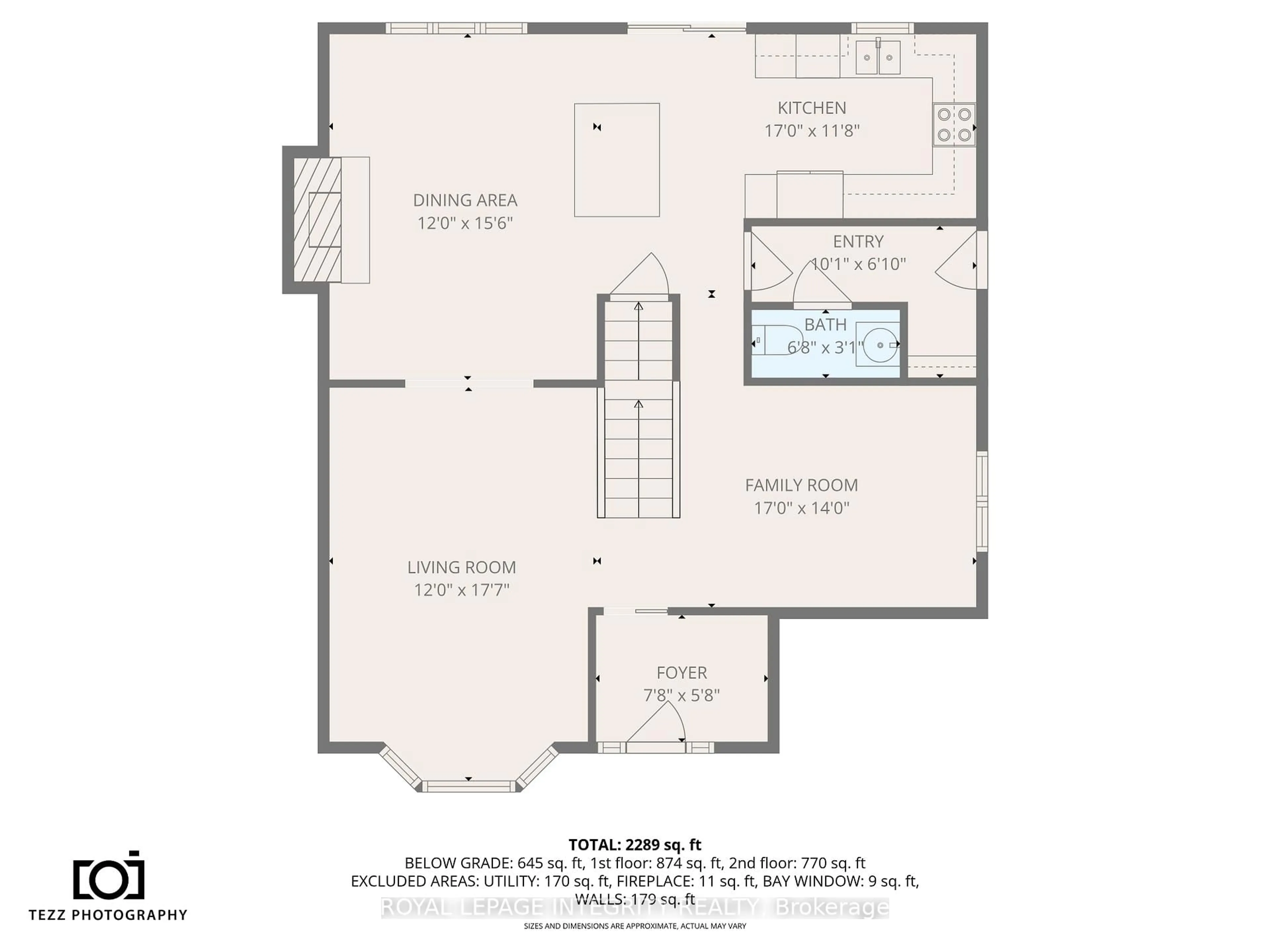 Floor plan for 268 McEachern Cres, Ottawa Ontario K1E 3K5