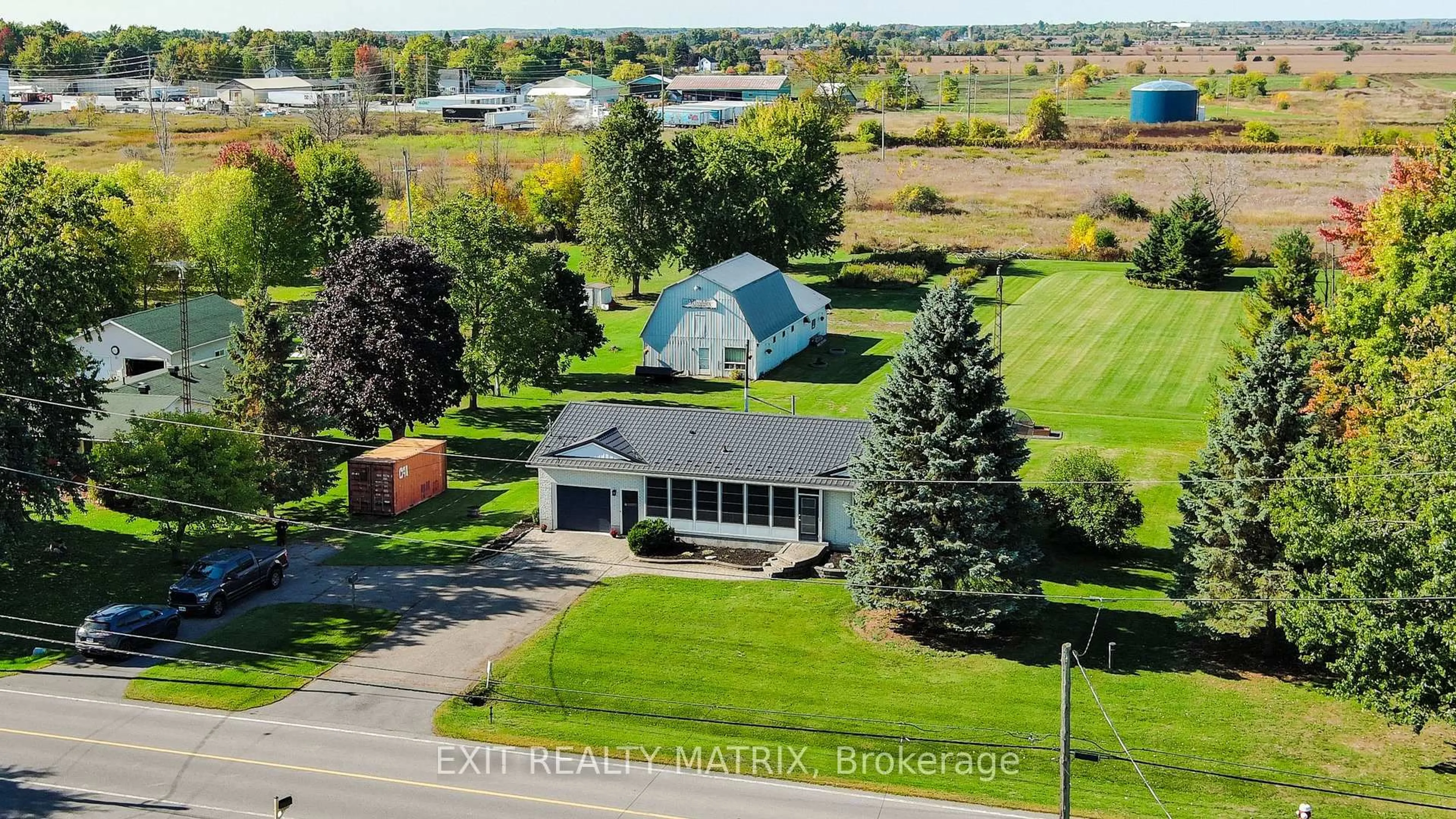 A pic from outside/outdoor area/front of a property/back of a property/a pic from drone, unknown for 12187 COUNTY Road 3 Rd, North Dundas Ontario K0C 2K0