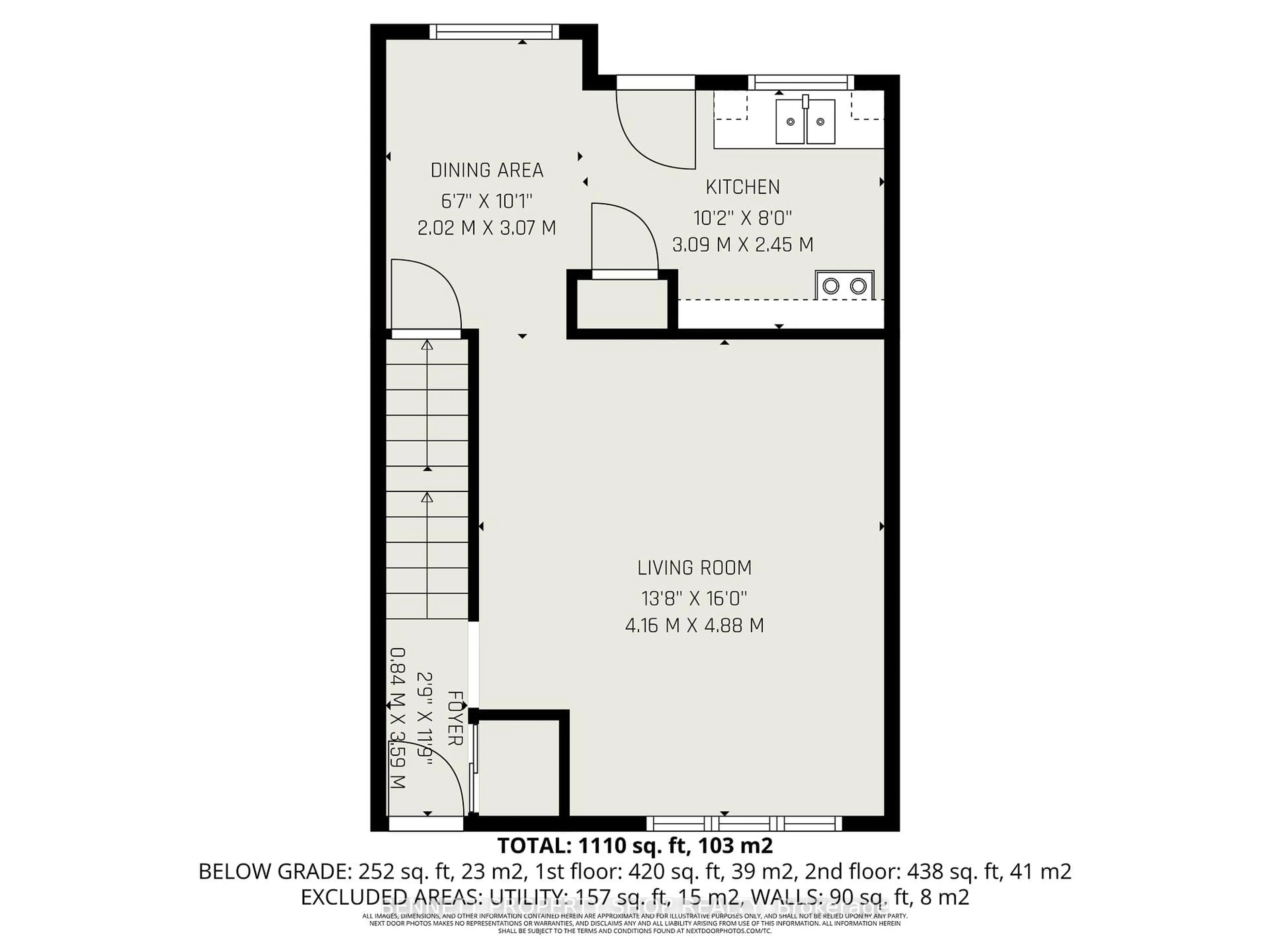 Floor plan for 909 Greenbriar Ave, Ottawa Ontario K2C 0J8