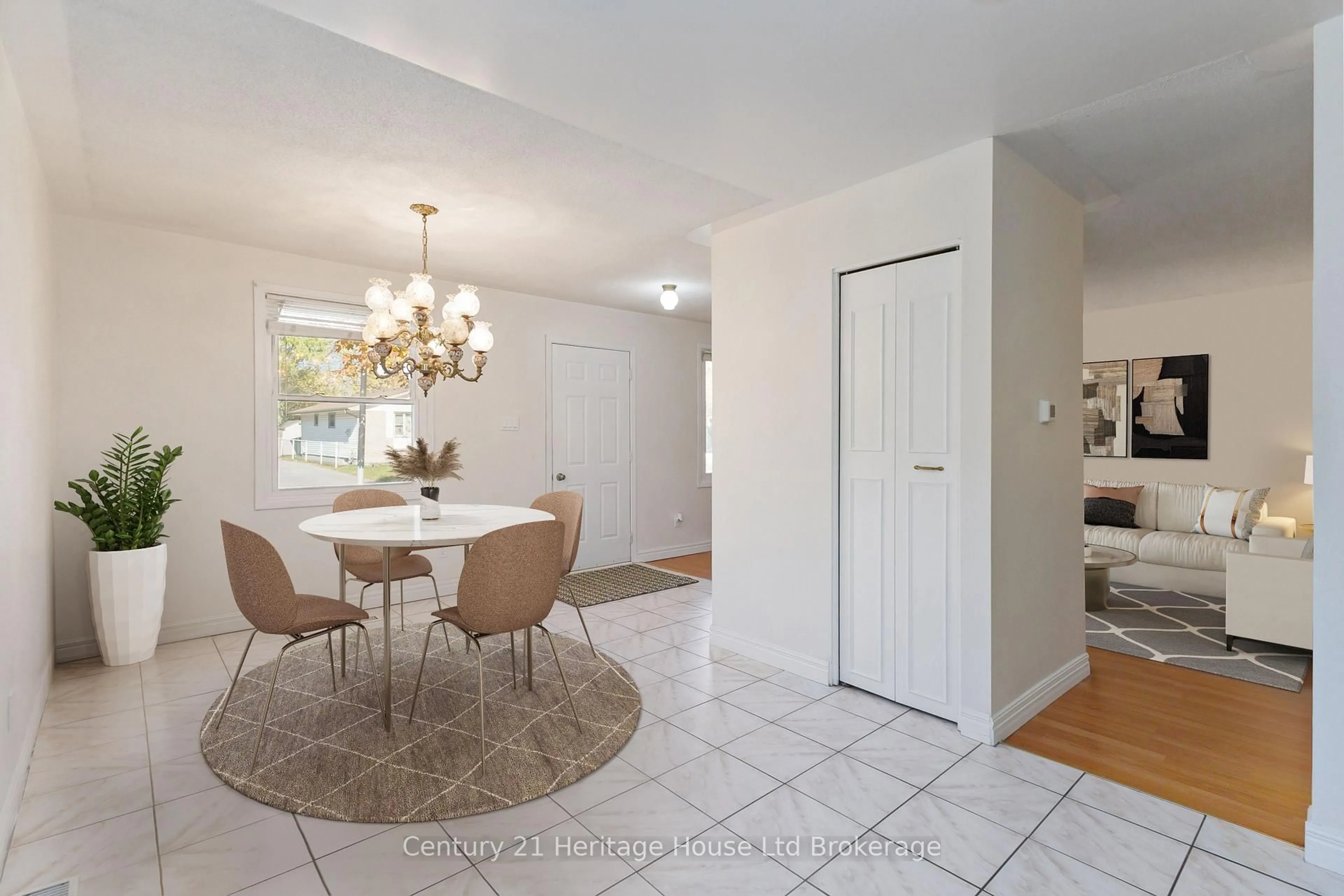 Dining room, ceramic/tile floor for 154 Rosamond Cres, London South Ontario N6E 2M9