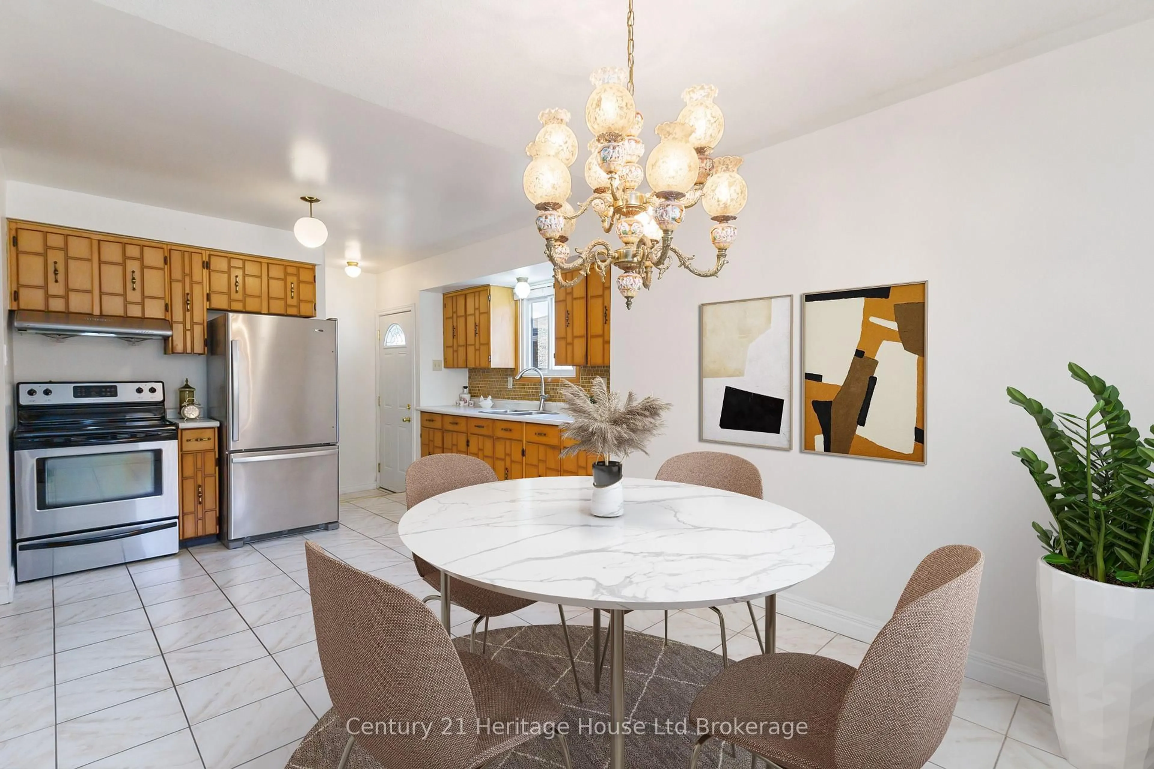 Dining room, ceramic/tile floor for 154 Rosamond Cres, London South Ontario N6E 2M9
