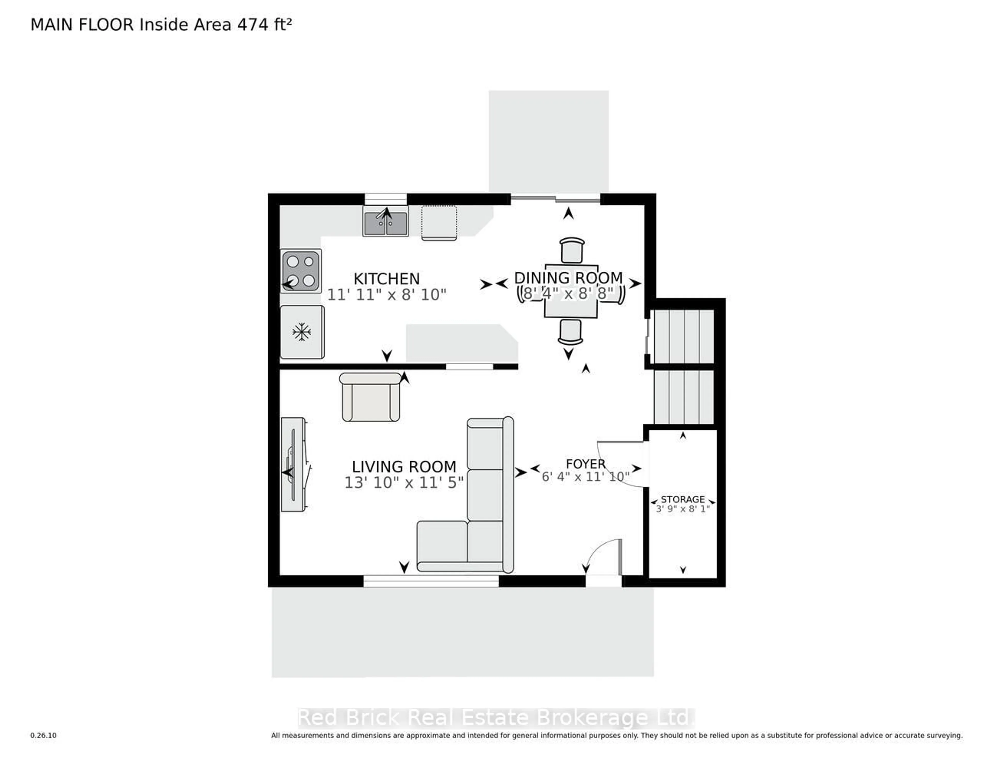Floor plan for 302 Ross Ave, Kitchener Ontario N2A 1V6