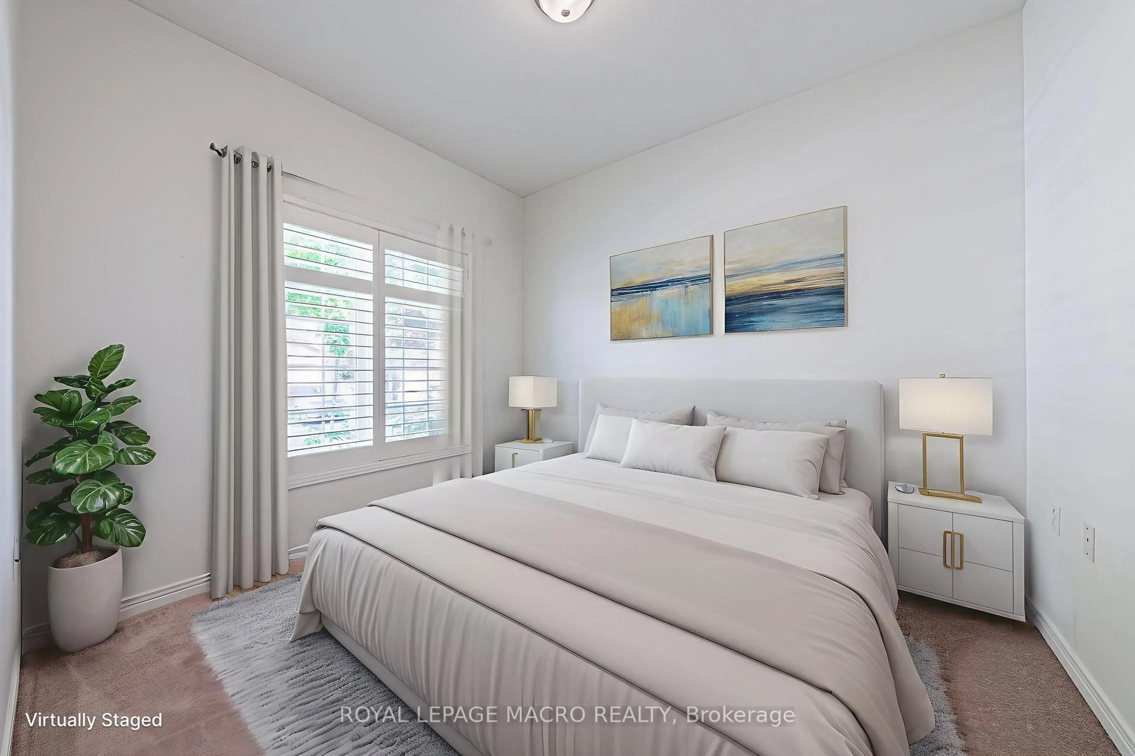 Bedroom with bed, unknown for 163 Livingston Ave #3, Grimsby Ontario L3M 5S8