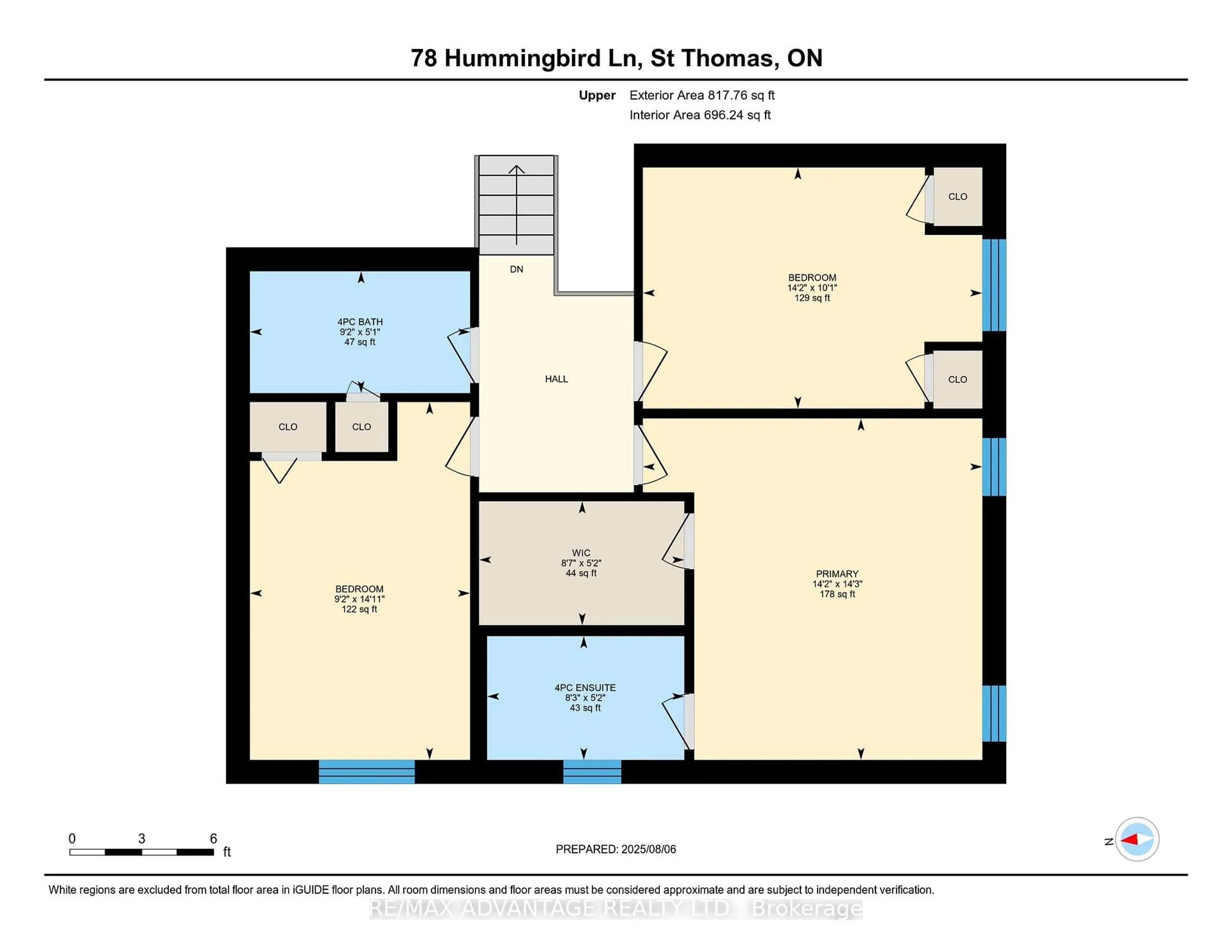 Floor plan for 78 Hummingbird Lane, St. Thomas Ontario N5R 6M8