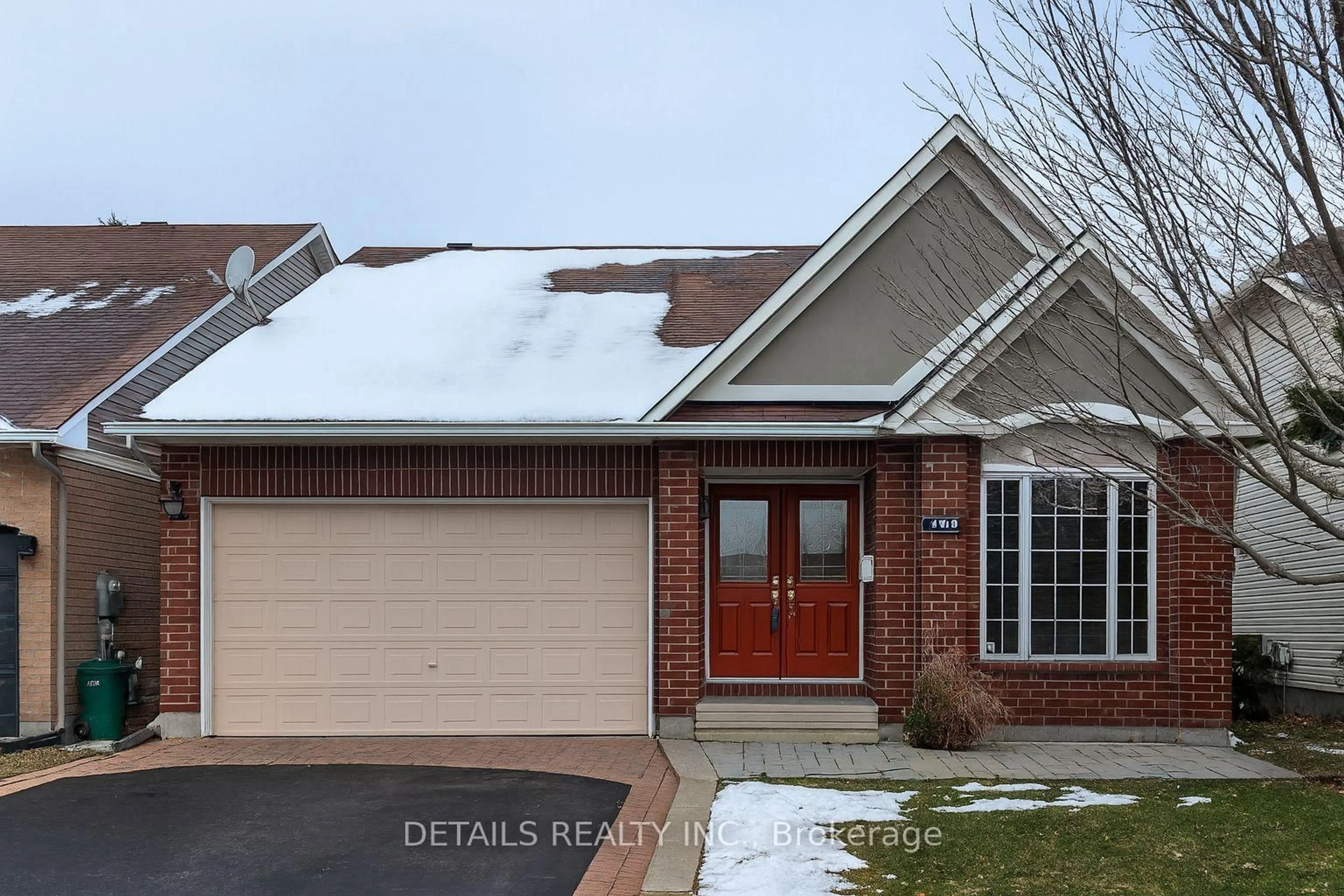 Home with brick exterior material, street for 6121 Bristlecone Way, Ottawa Ontario K1W 1H8