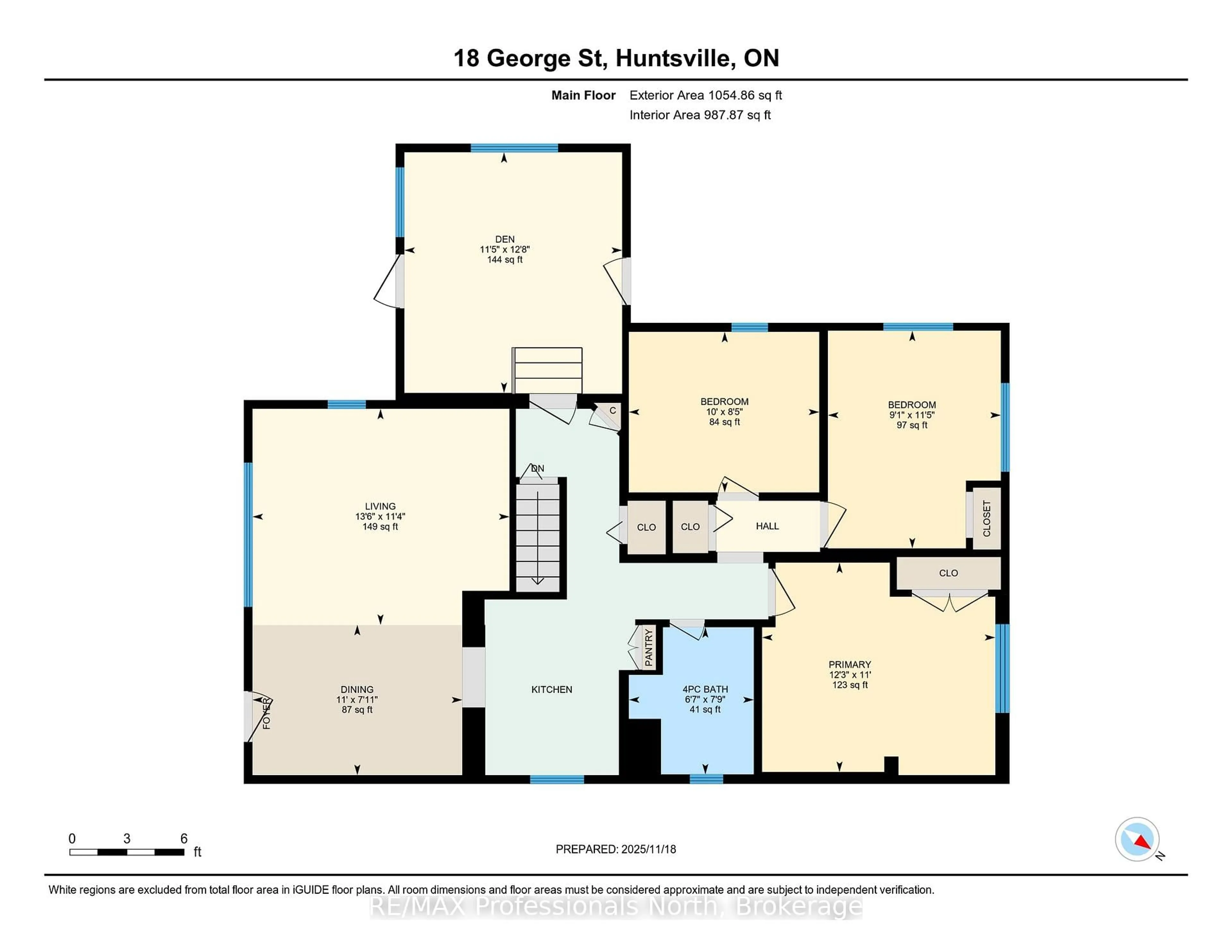 Floor plan for 18 George St, Huntsville Ontario P1H 1T9