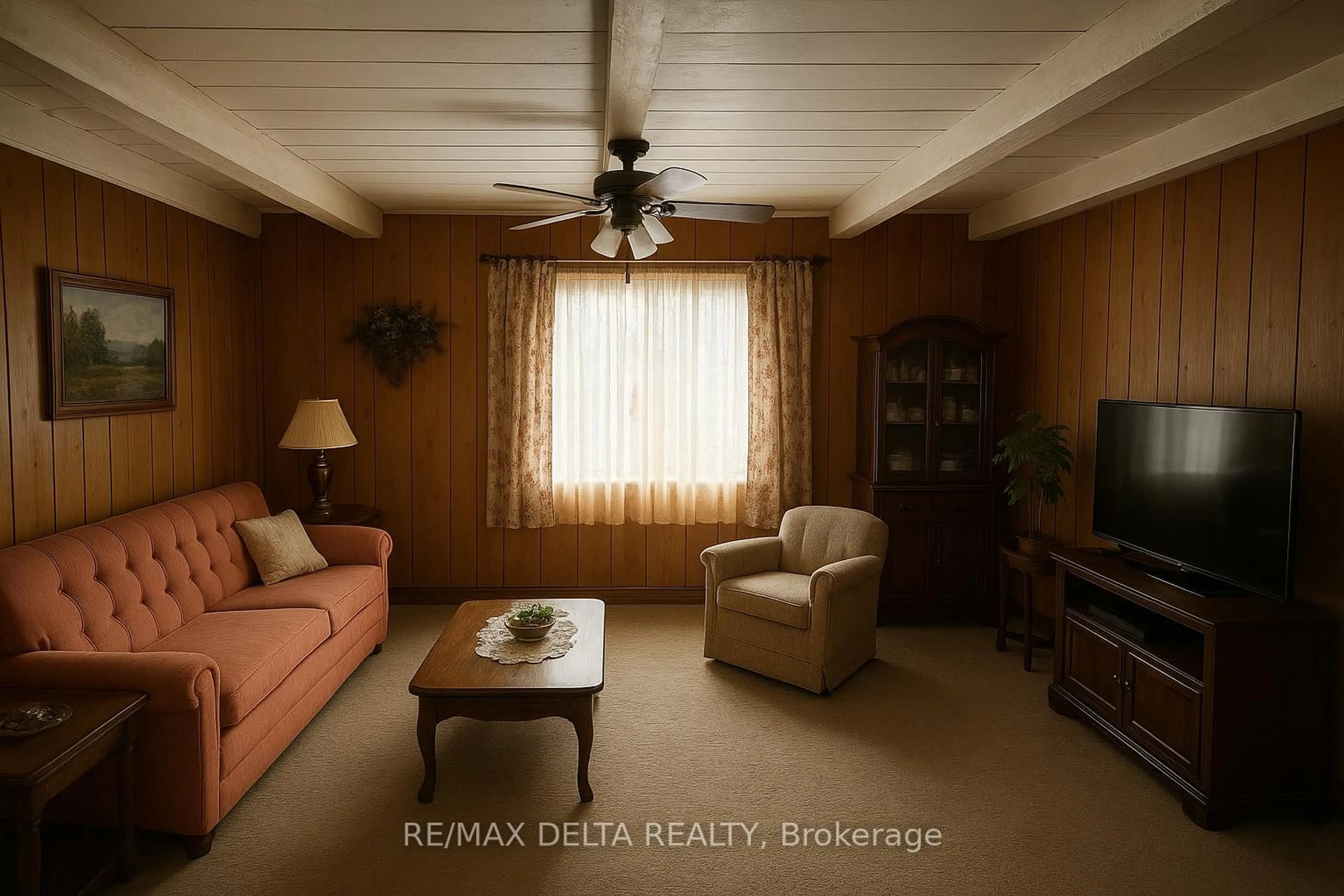 Living room with furniture, wood/laminate floor for 222 County Rd. 22 Rd, The Nation Ontario K0B 1N0