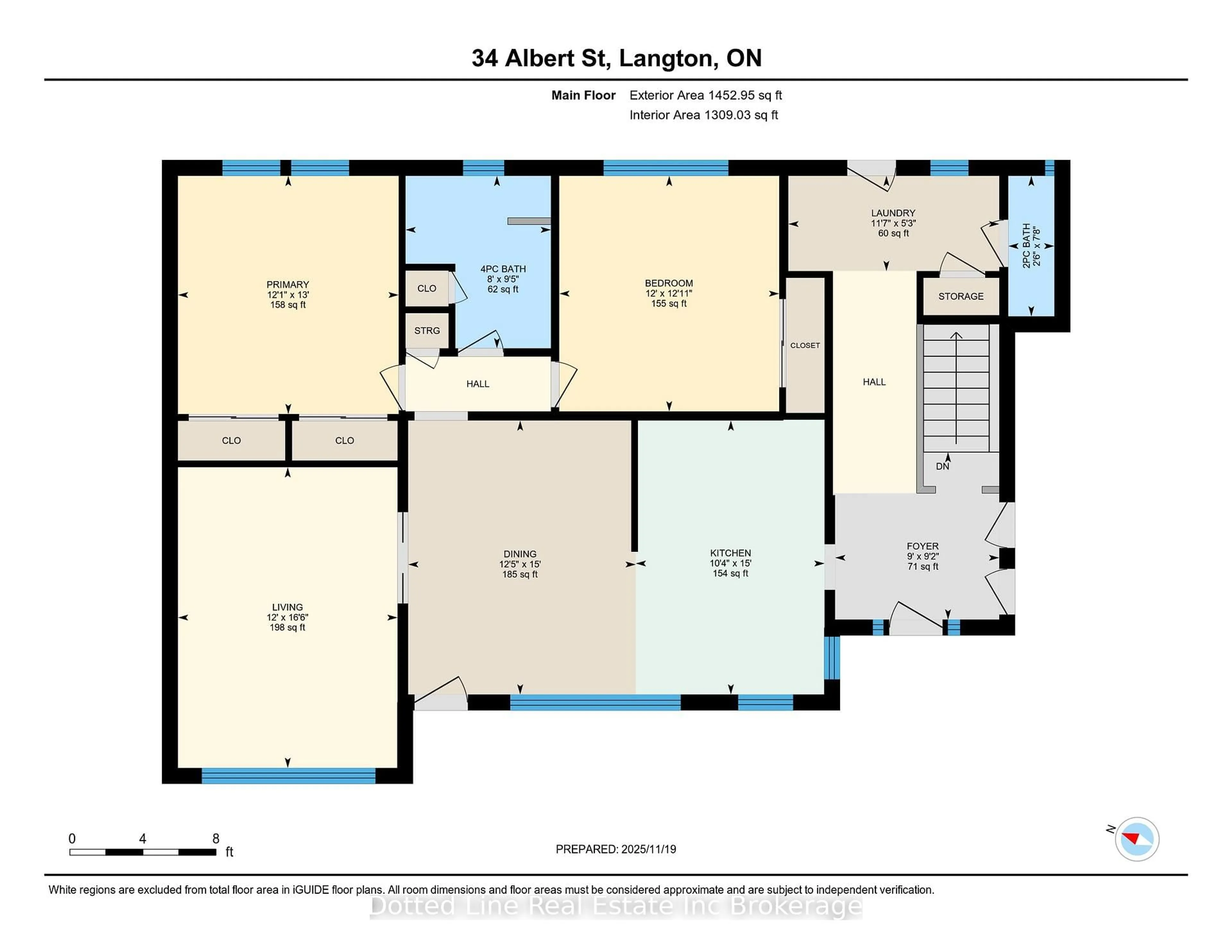 Floor plan for 34 Albert St, Norfolk Ontario N0E 1G0