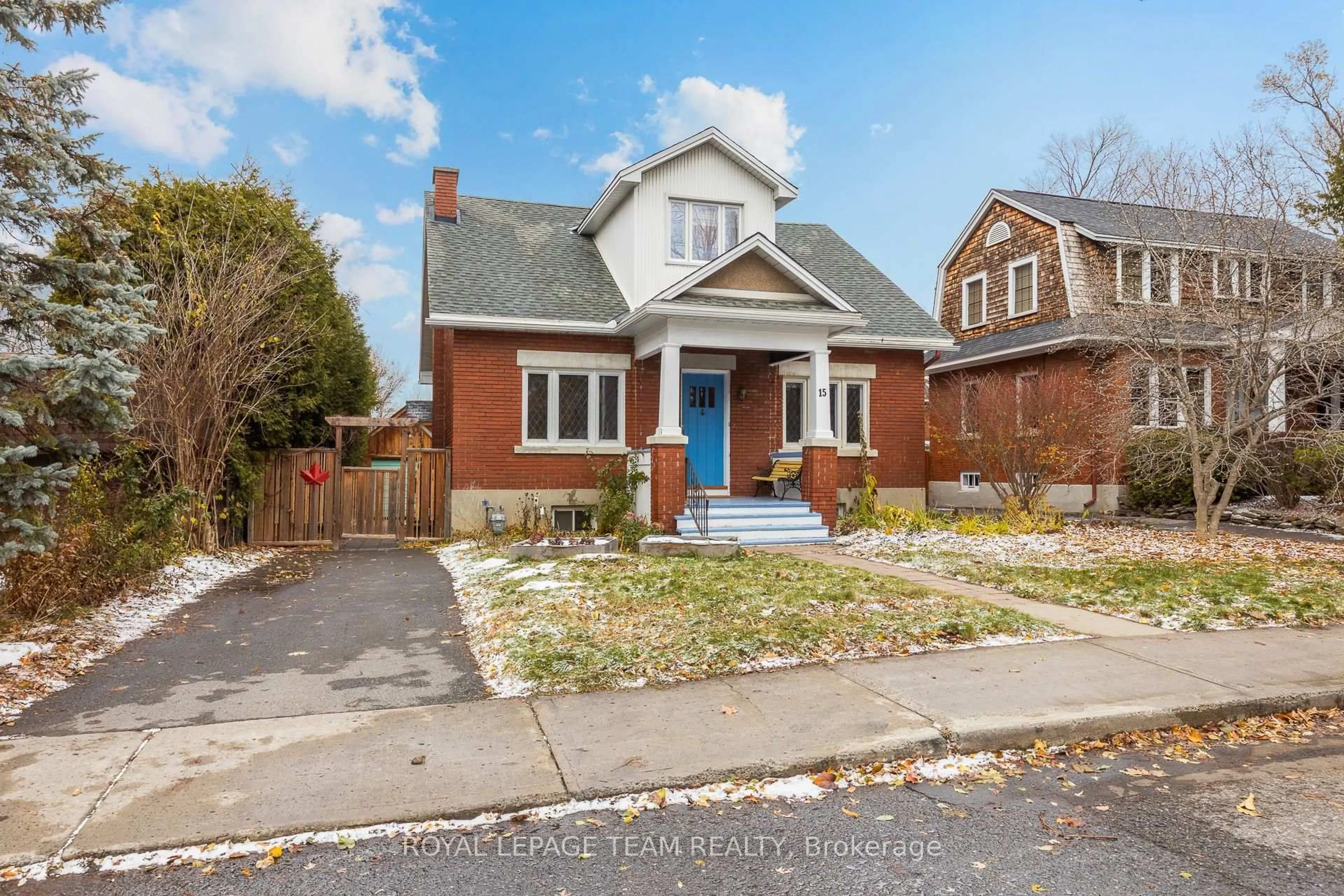 Home with brick exterior material, street for 15 Helena St, Ottawa Ontario K1Y 3M7
