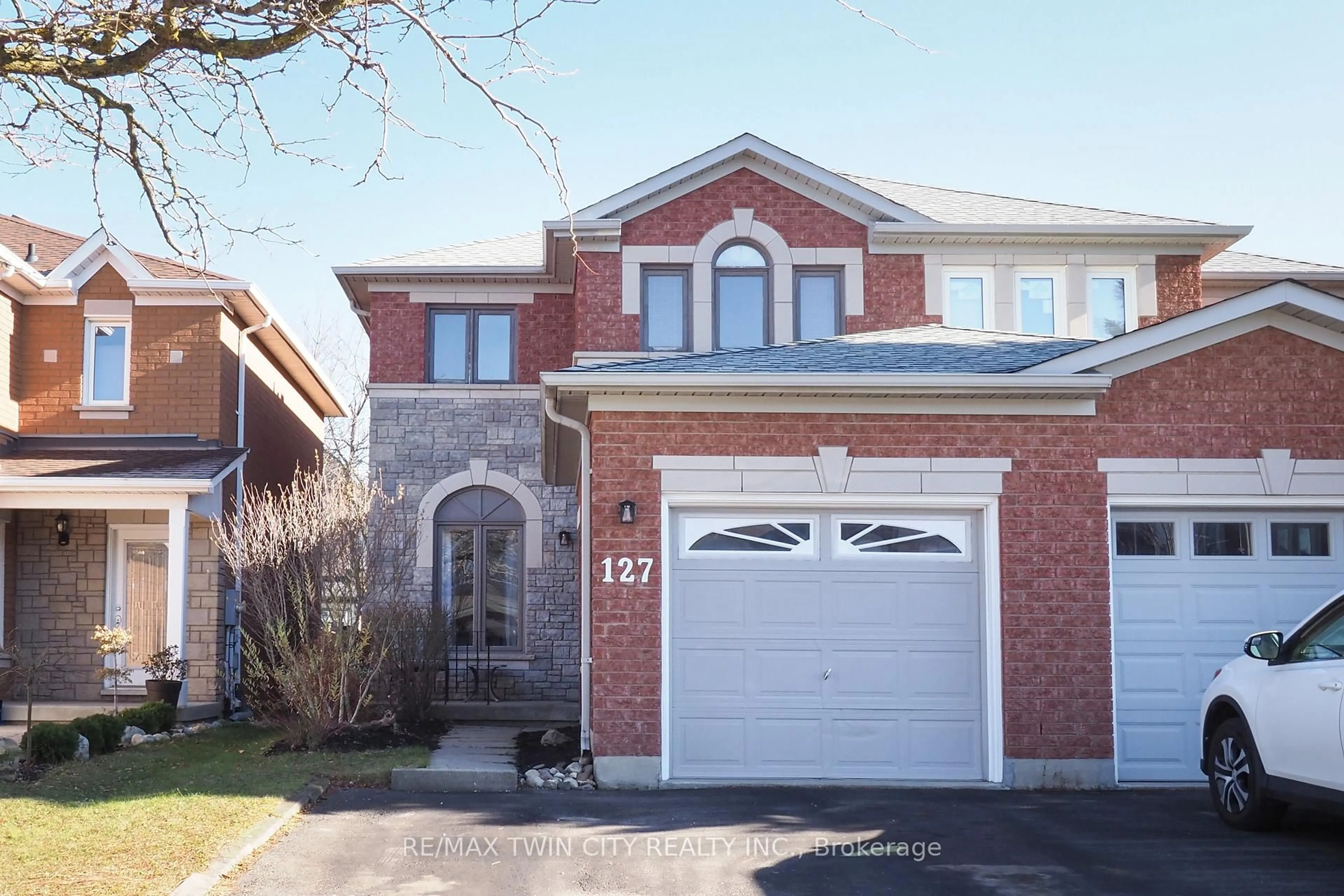 Home with brick exterior material, street for 127 Essex Point Dr, Cambridge Ontario N1T 1W6