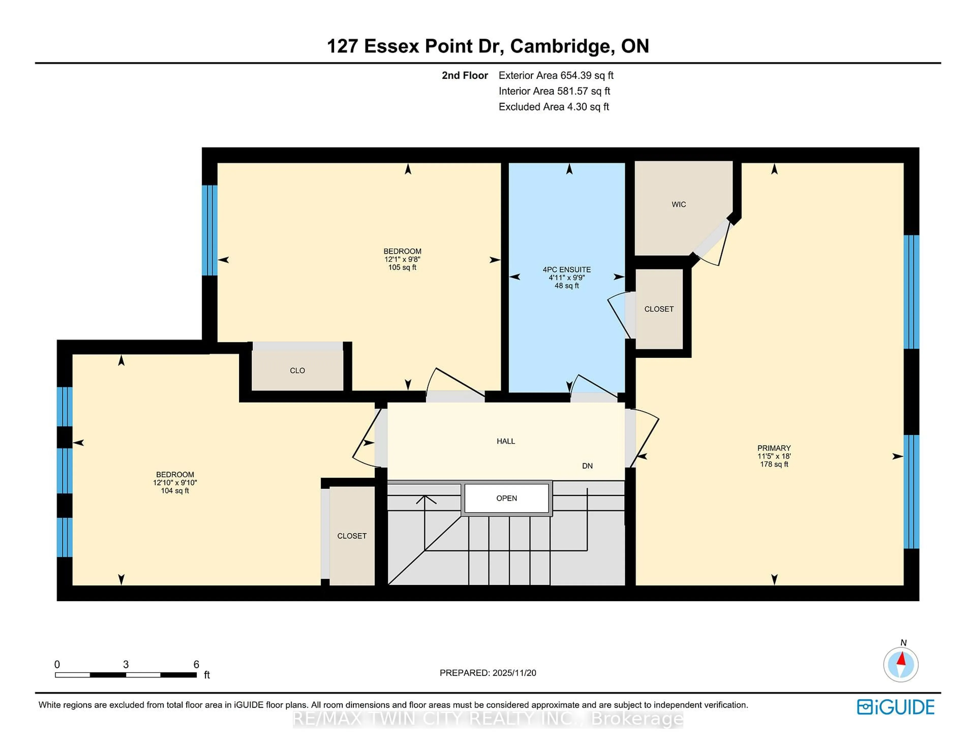 Floor plan for 127 Essex Point Dr, Cambridge Ontario N1T 1W6