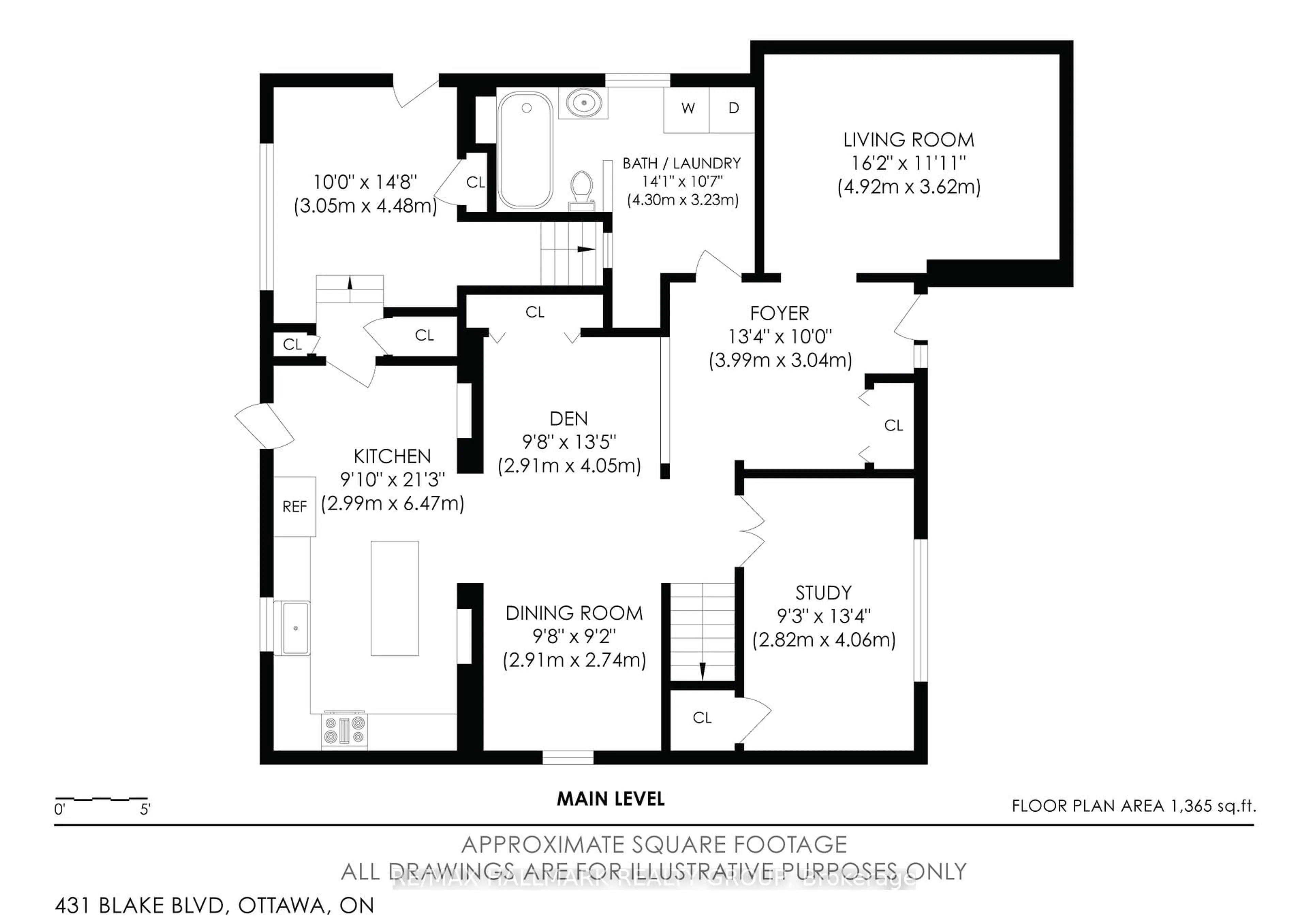 Floor plan for 431 Blake Blvd, Ottawa Ontario K1K 1A9