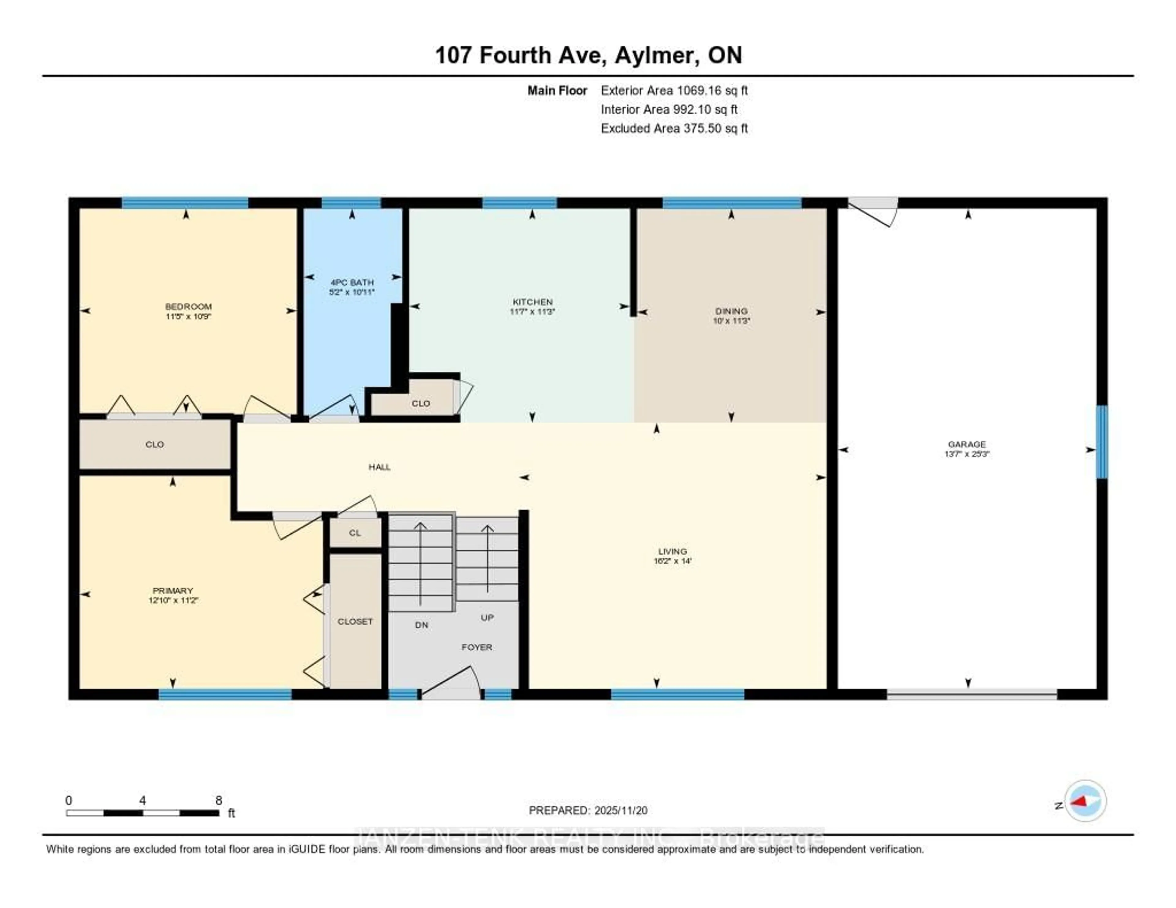 Floor plan for 107 Fourth Ave, Aylmer Ontario N5H 2L2