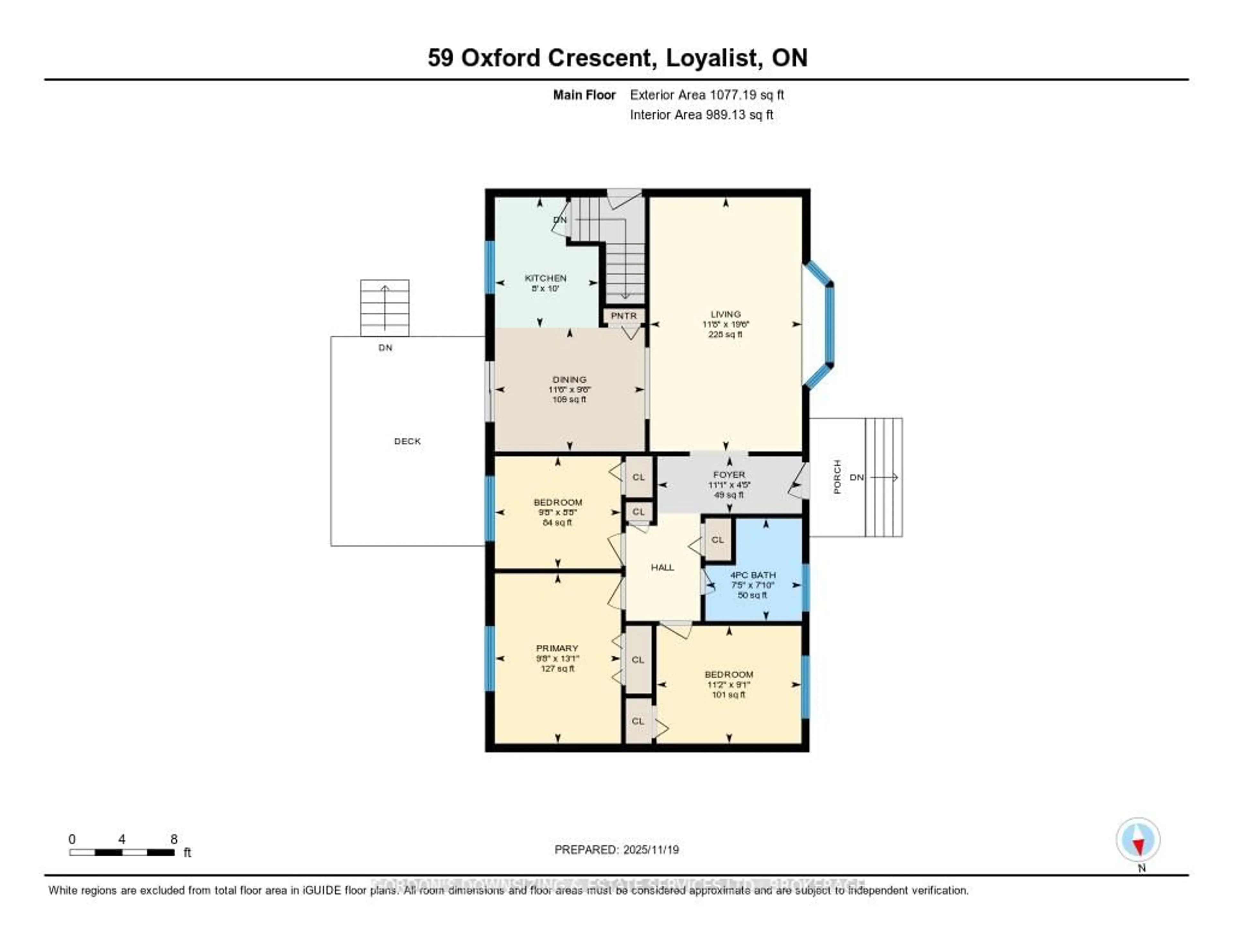 Floor plan for 59 Oxford Cres, Loyalist Ontario K7N 1R1