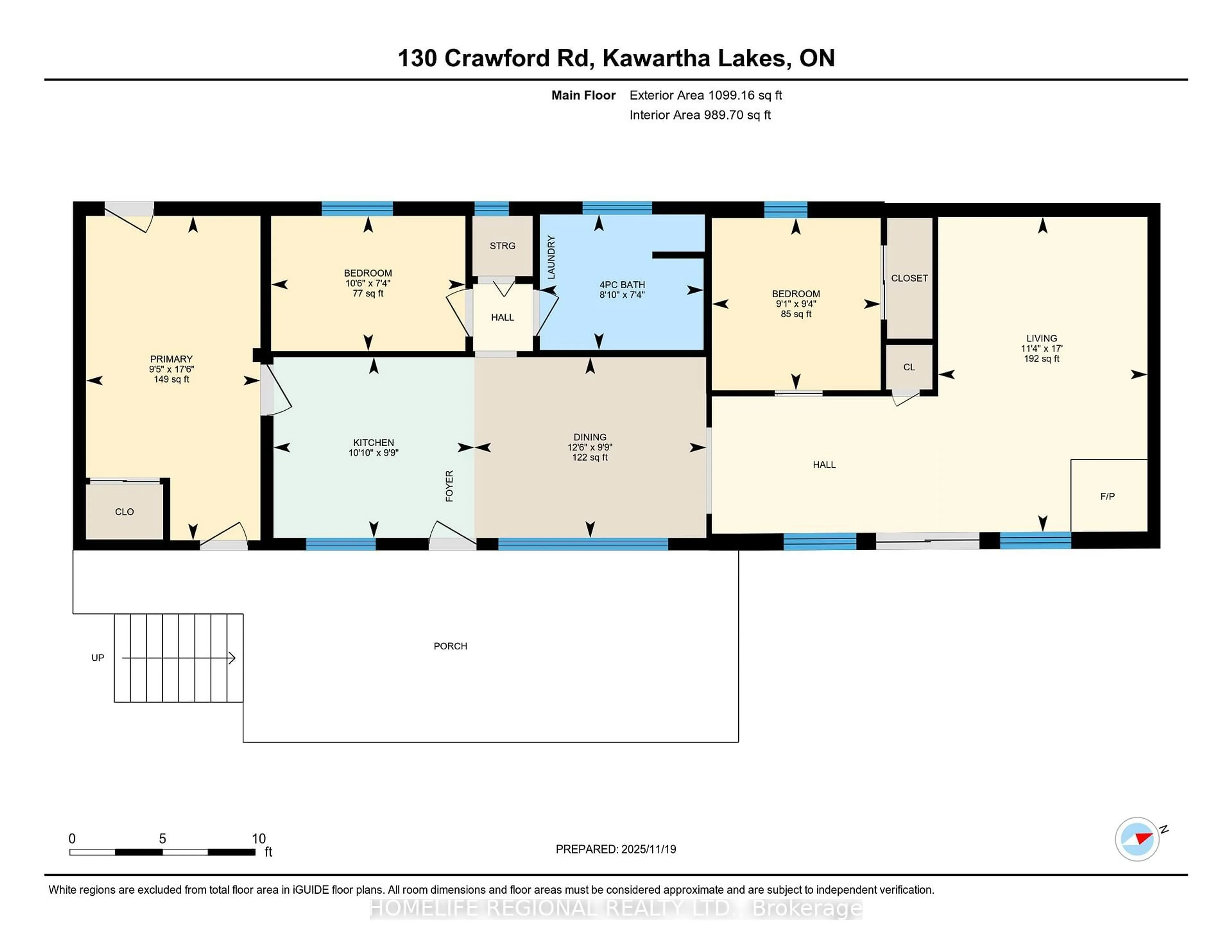 Floor plan for 130 Crawford Rd, Kawartha Lakes Ontario L0K 1B0