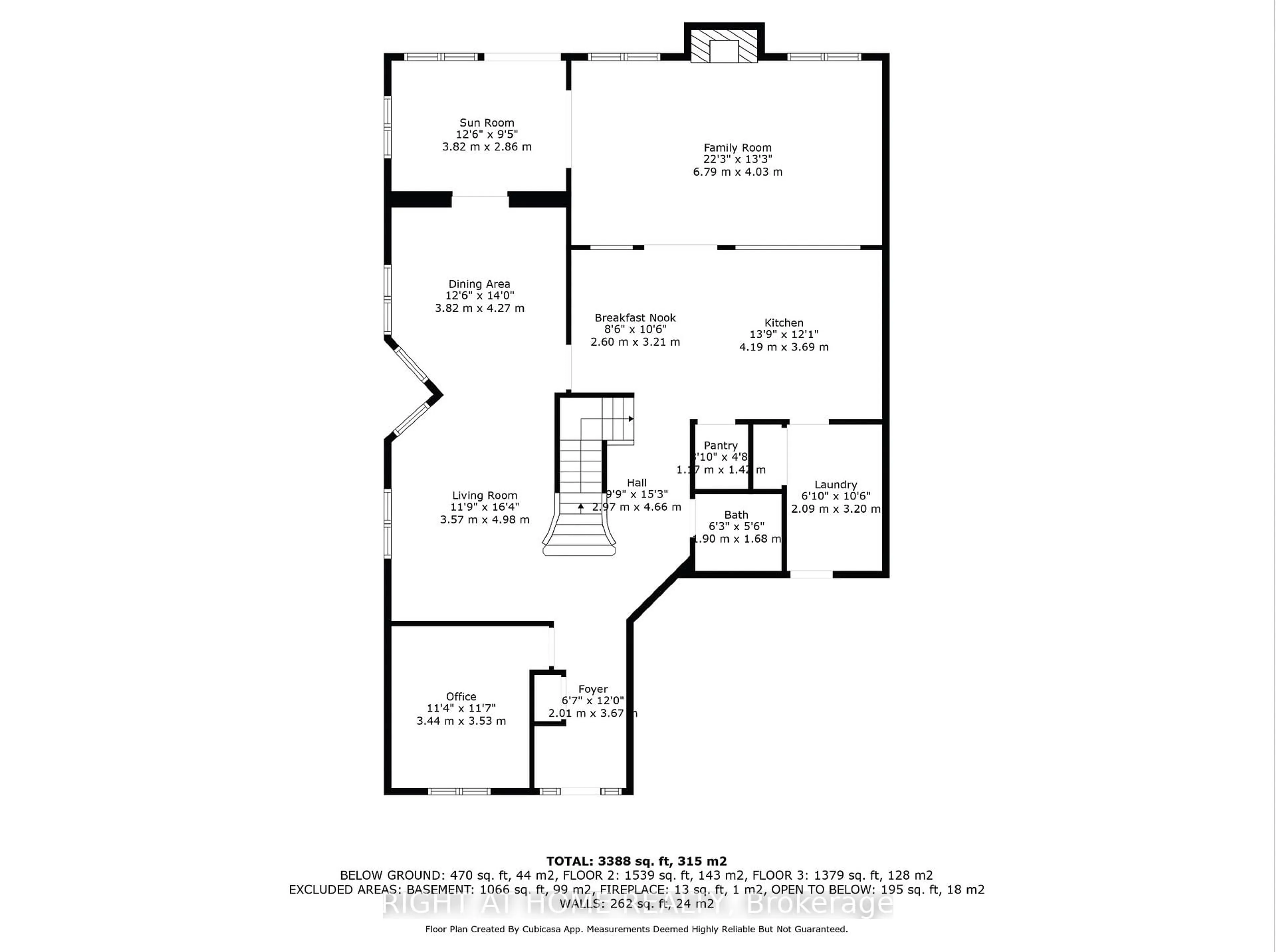 Floor plan for 409 Beatrice Dr, Ottawa Ontario K2J 4W9