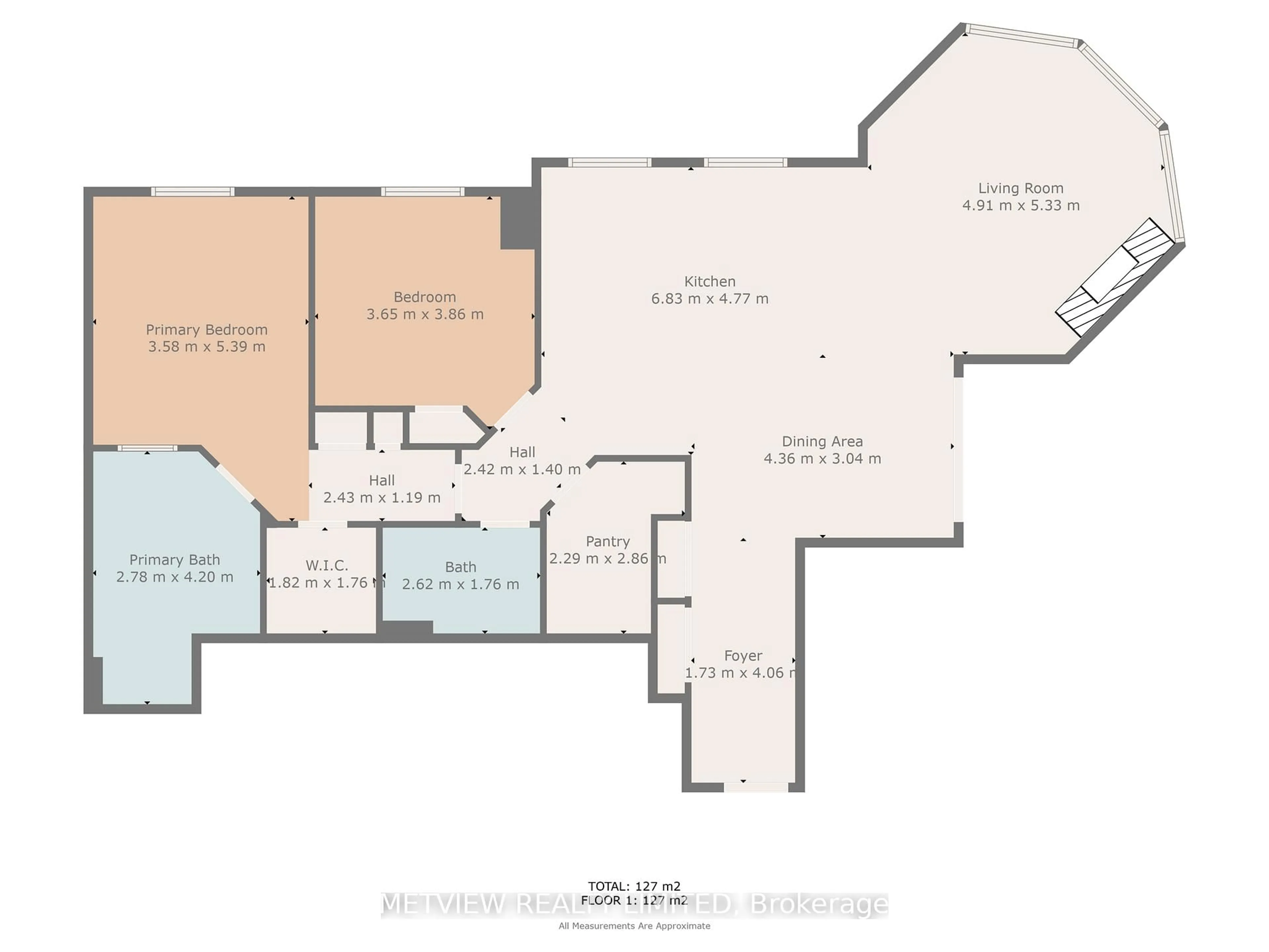 Floor plan for 15 St Andrew St #Unit 1803, Brockville Ontario K6V 0B8