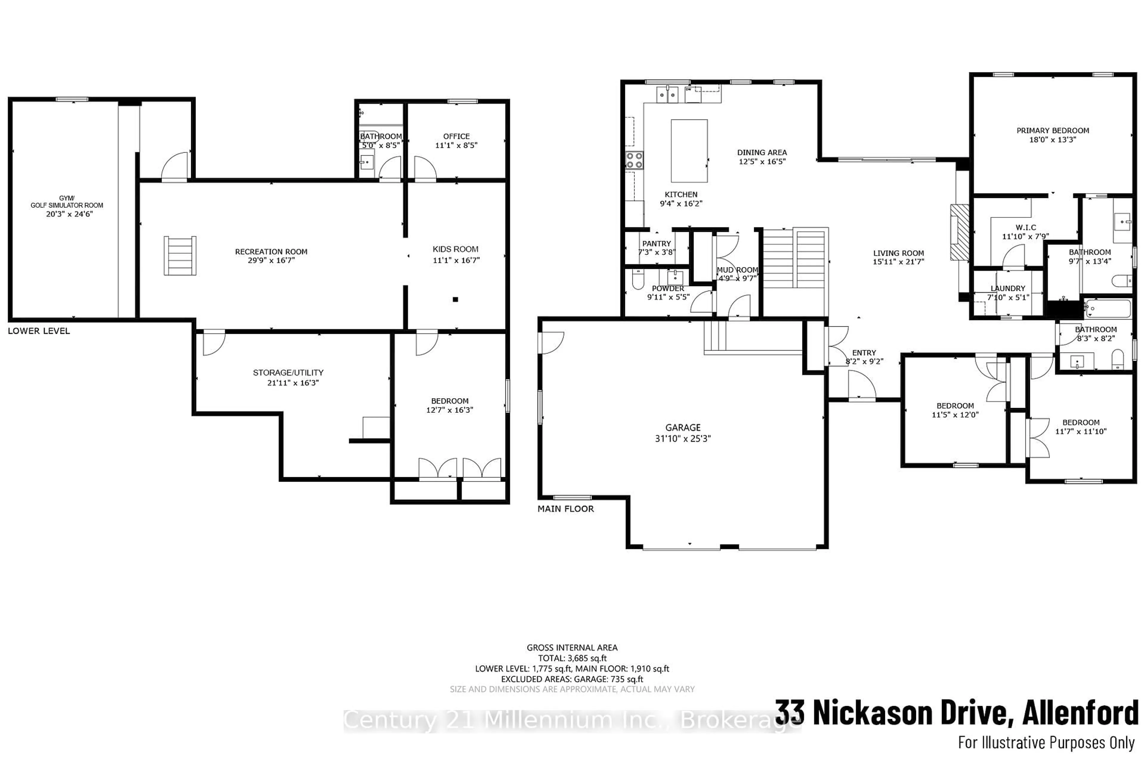 Floor plan for 33 Nickason Dr, Arran-Elderslie Ontario N0H 1A0
