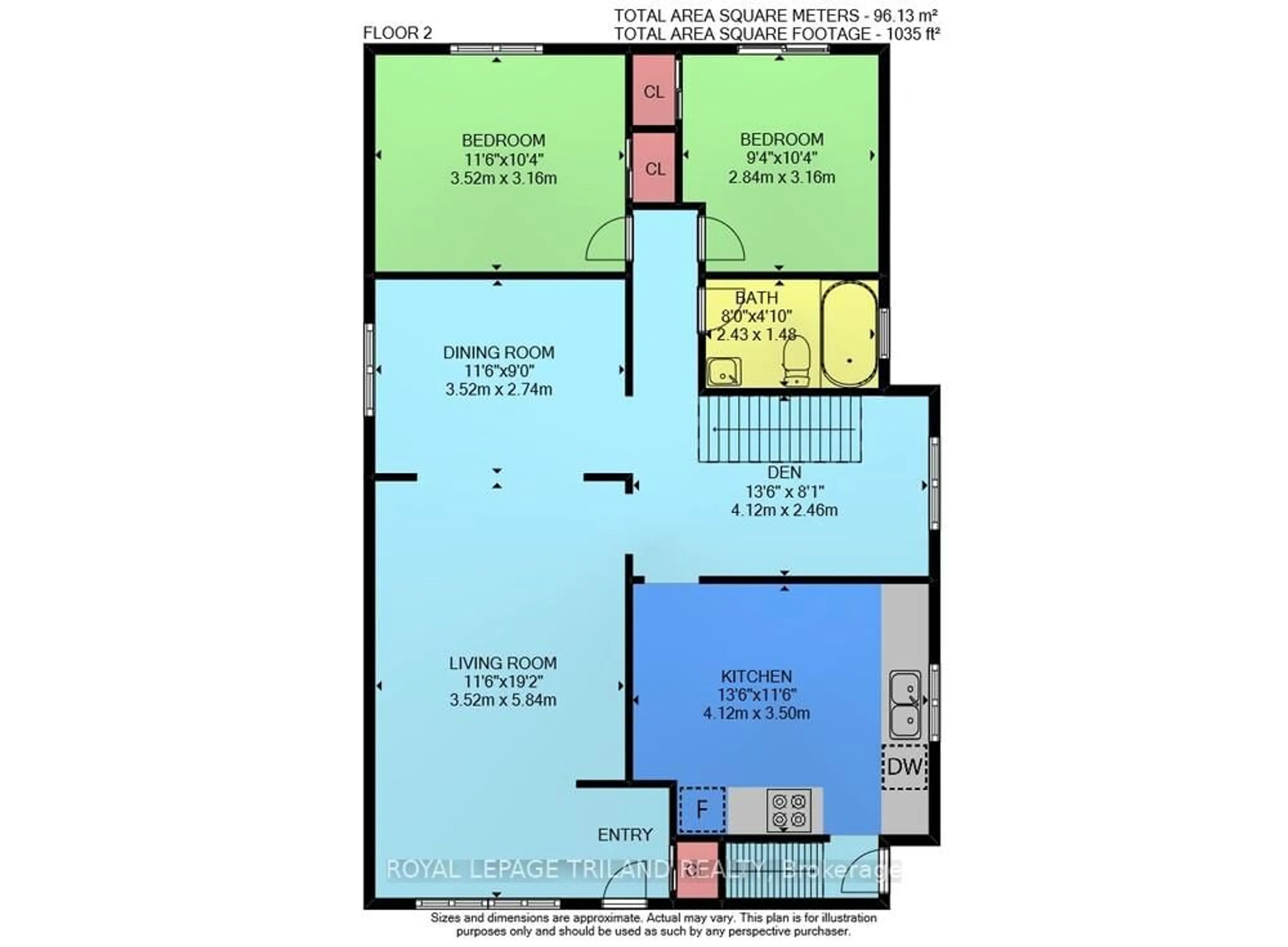Floor plan for 544 Griffith St, London South Ontario N6K 2S6