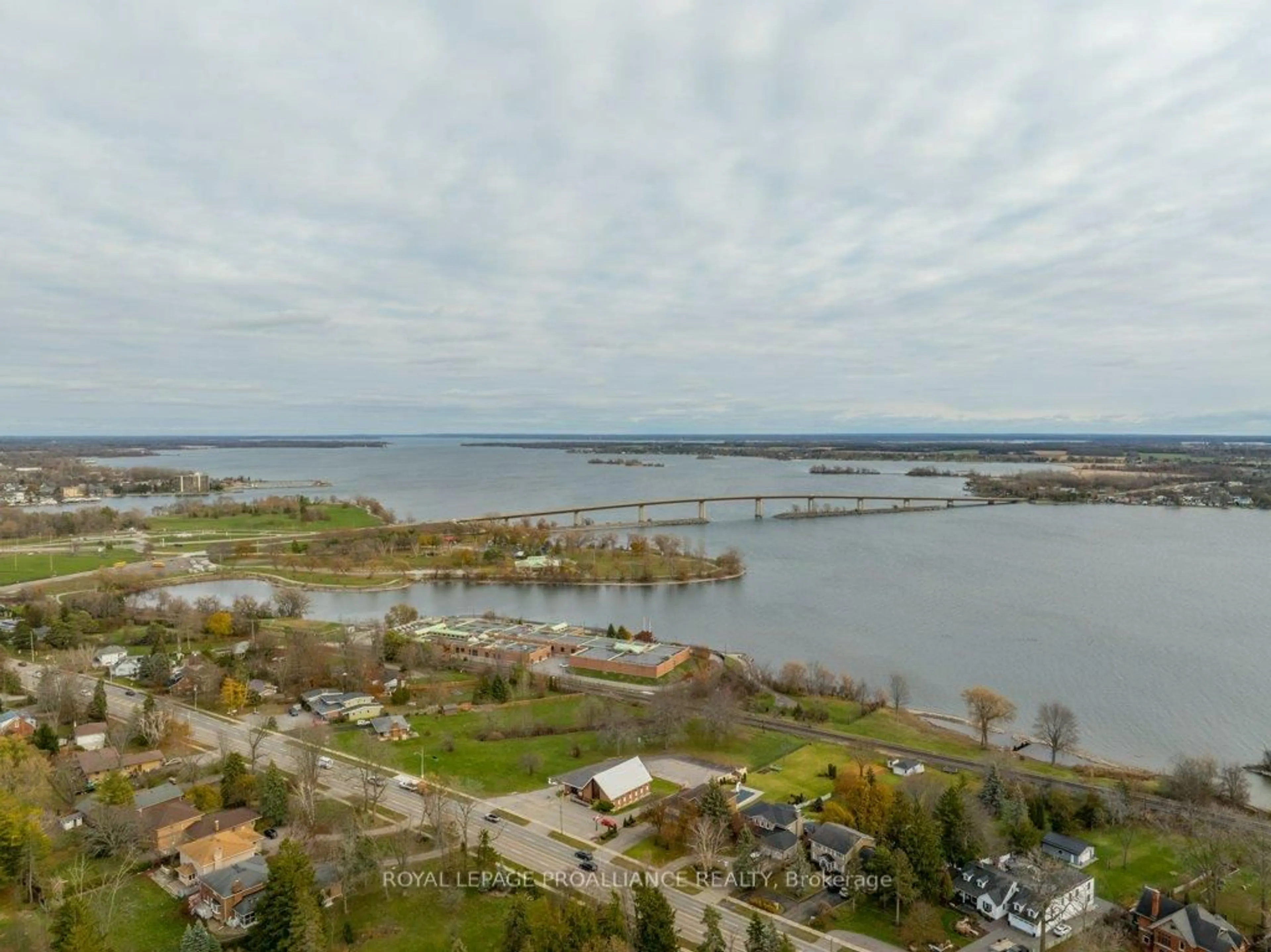 A pic from outside/outdoor area/front of a property/back of a property/a pic from drone, water/lake/river/ocean view for 100 Selena Ave, Belleville Ontario K8P 4C4