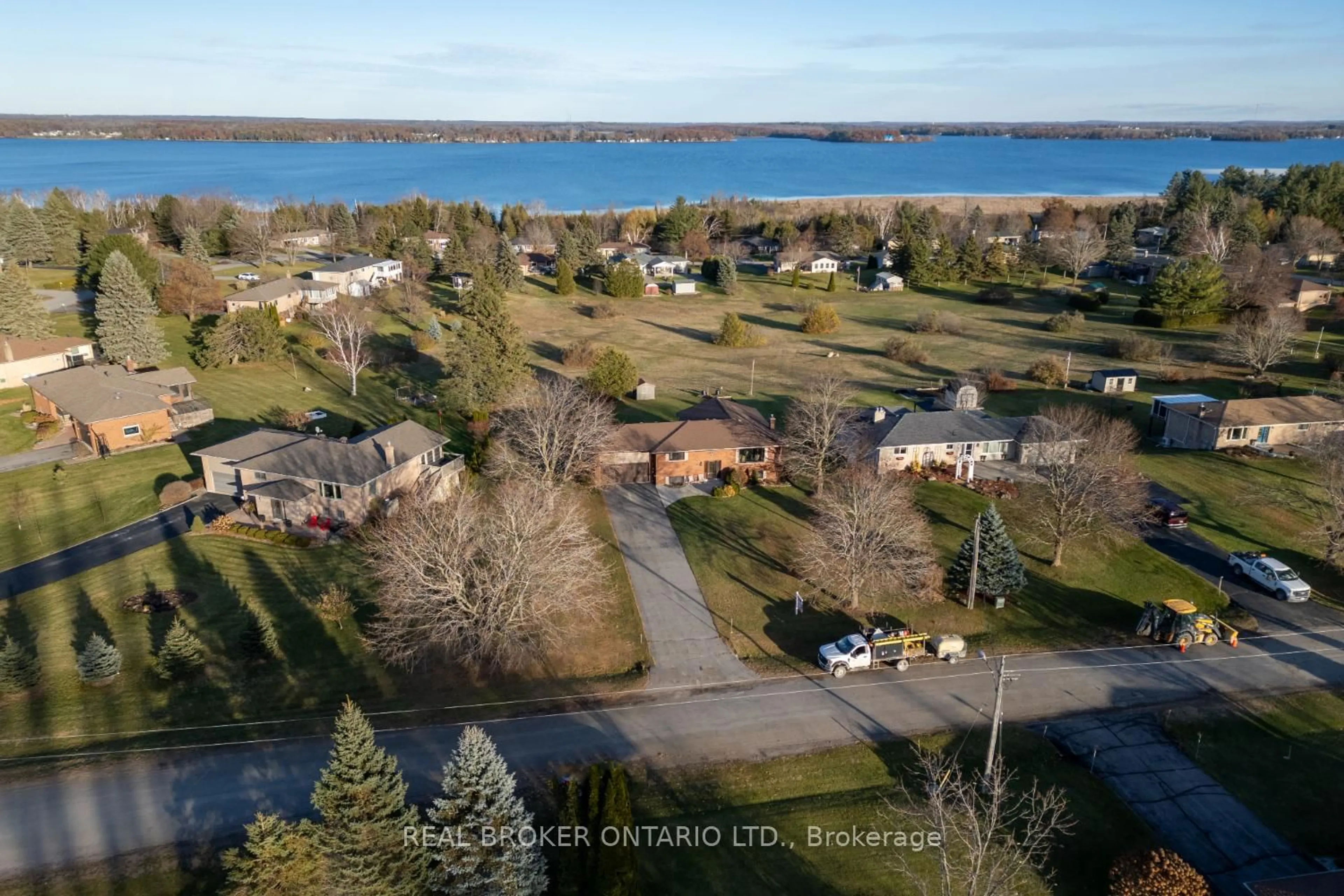 A pic from outside/outdoor area/front of a property/back of a property/a pic from drone, water/lake/river/ocean view for 307 The Captain's Corner, Kawartha Lakes Ontario K0M 1A0