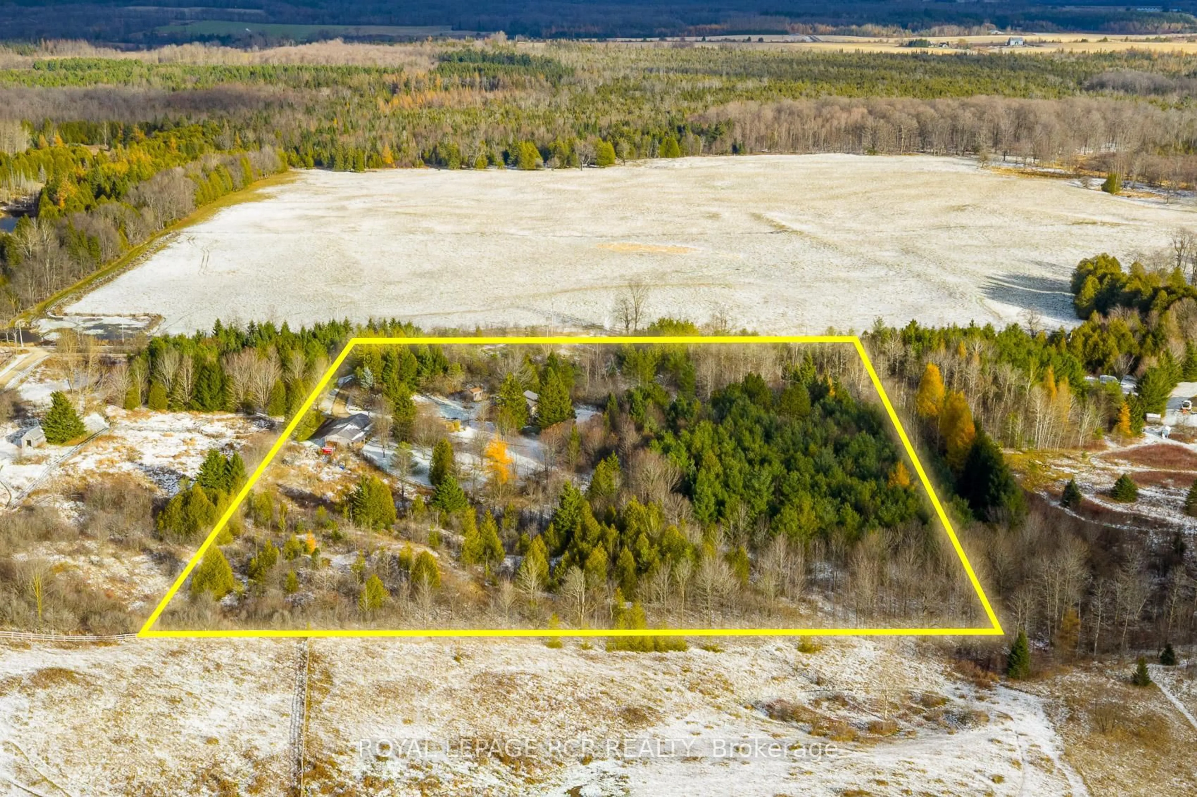 A pic from outside/outdoor area/front of a property/back of a property/a pic from drone, forest/trees view for 573106 Southgate Sideroad 57, Southgate Ontario N0C 1K0