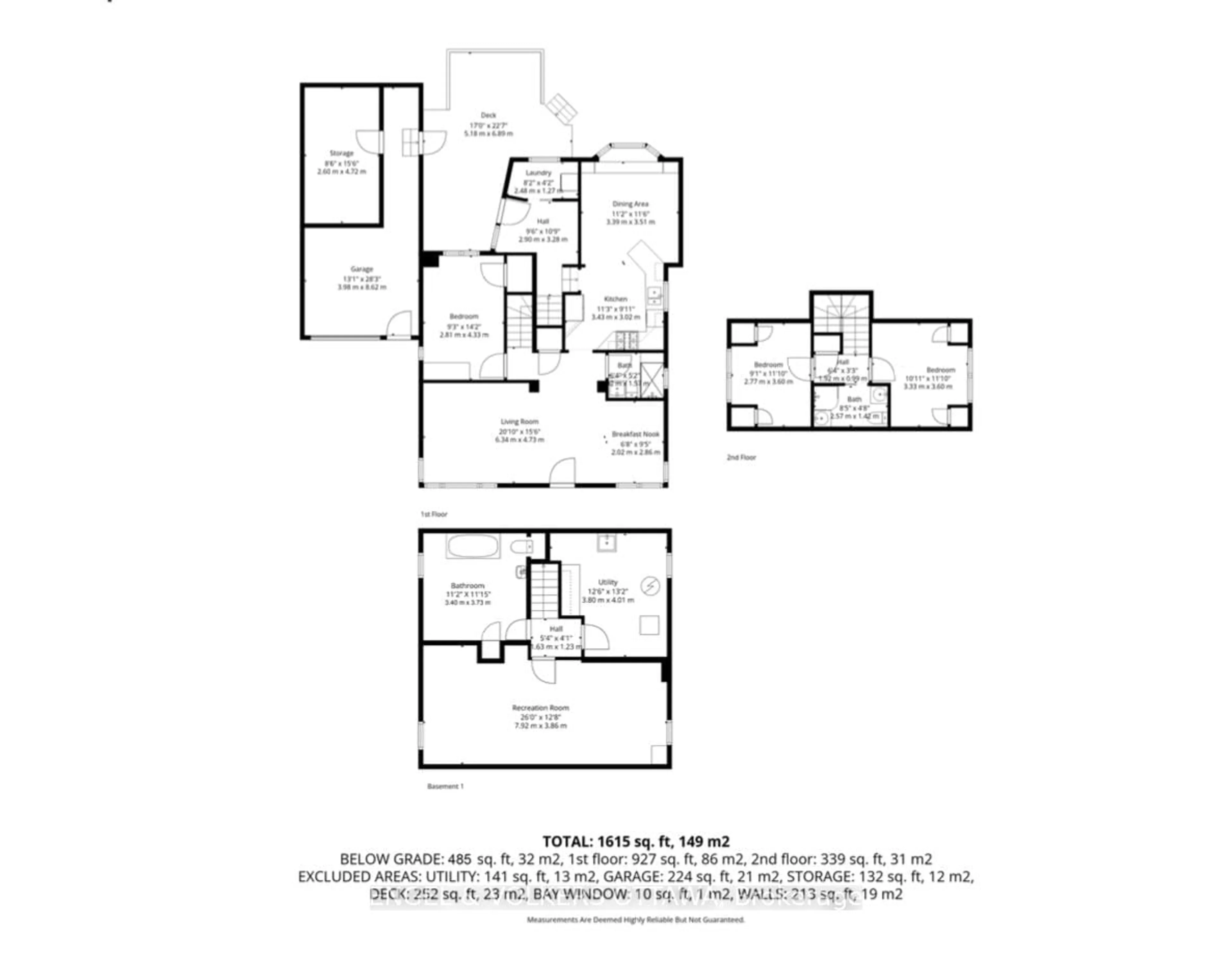 Floor plan for 1238 Cheverton Ave, Ottawa Ontario K1H 7P6