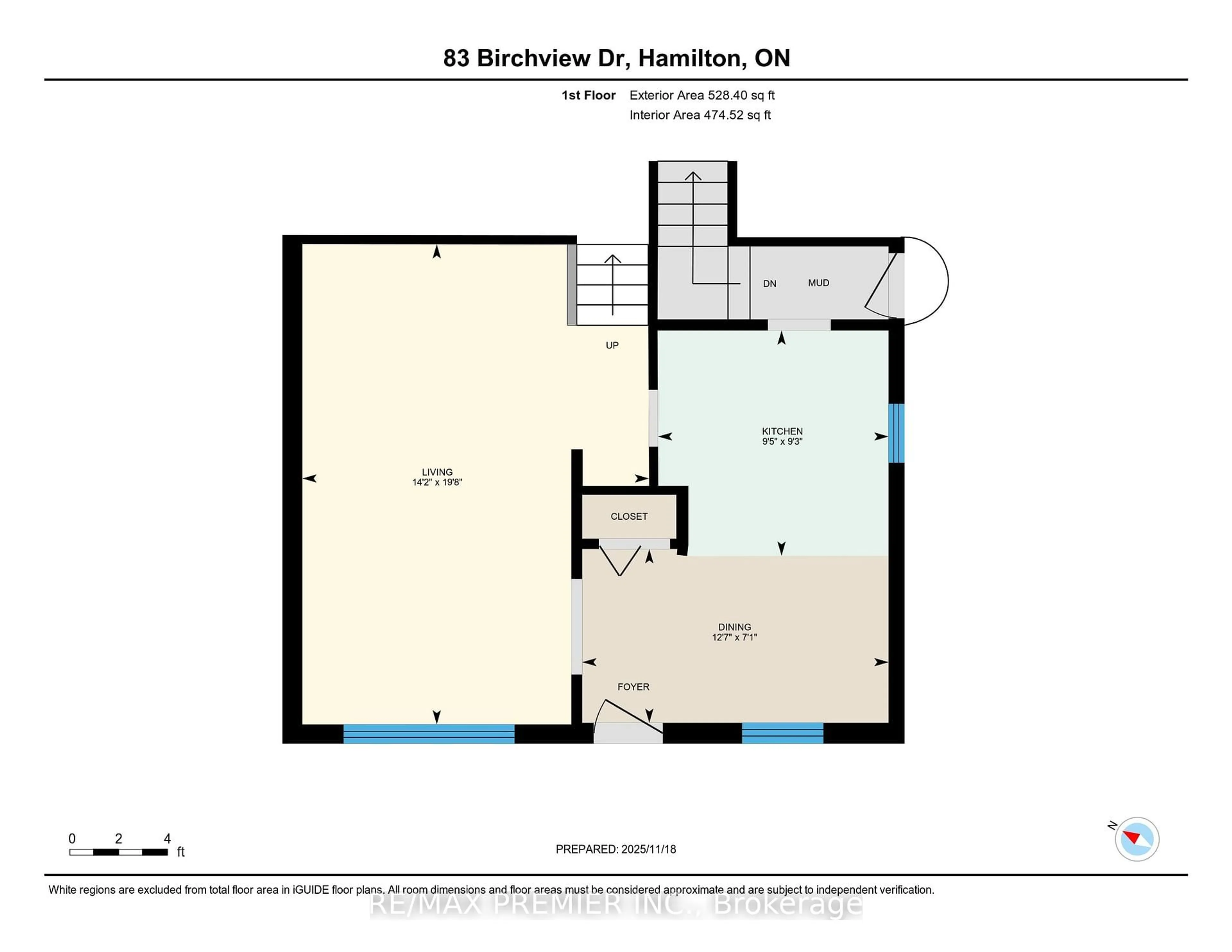 Floor plan for 83 Birchview Dr, Hamilton Ontario L8T 4P6