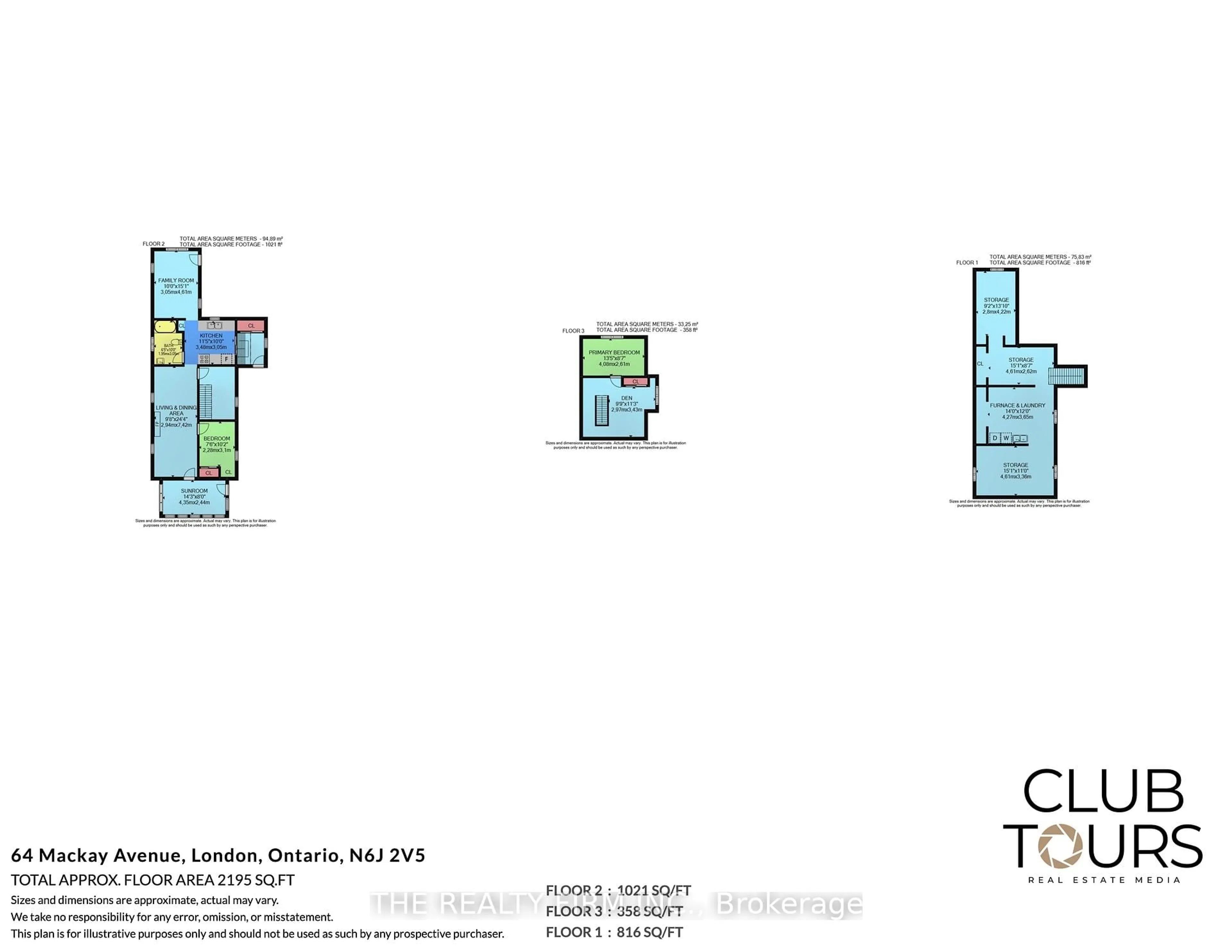 Floor plan for 64 Mackay Ave, London South Ontario N6J 2V5