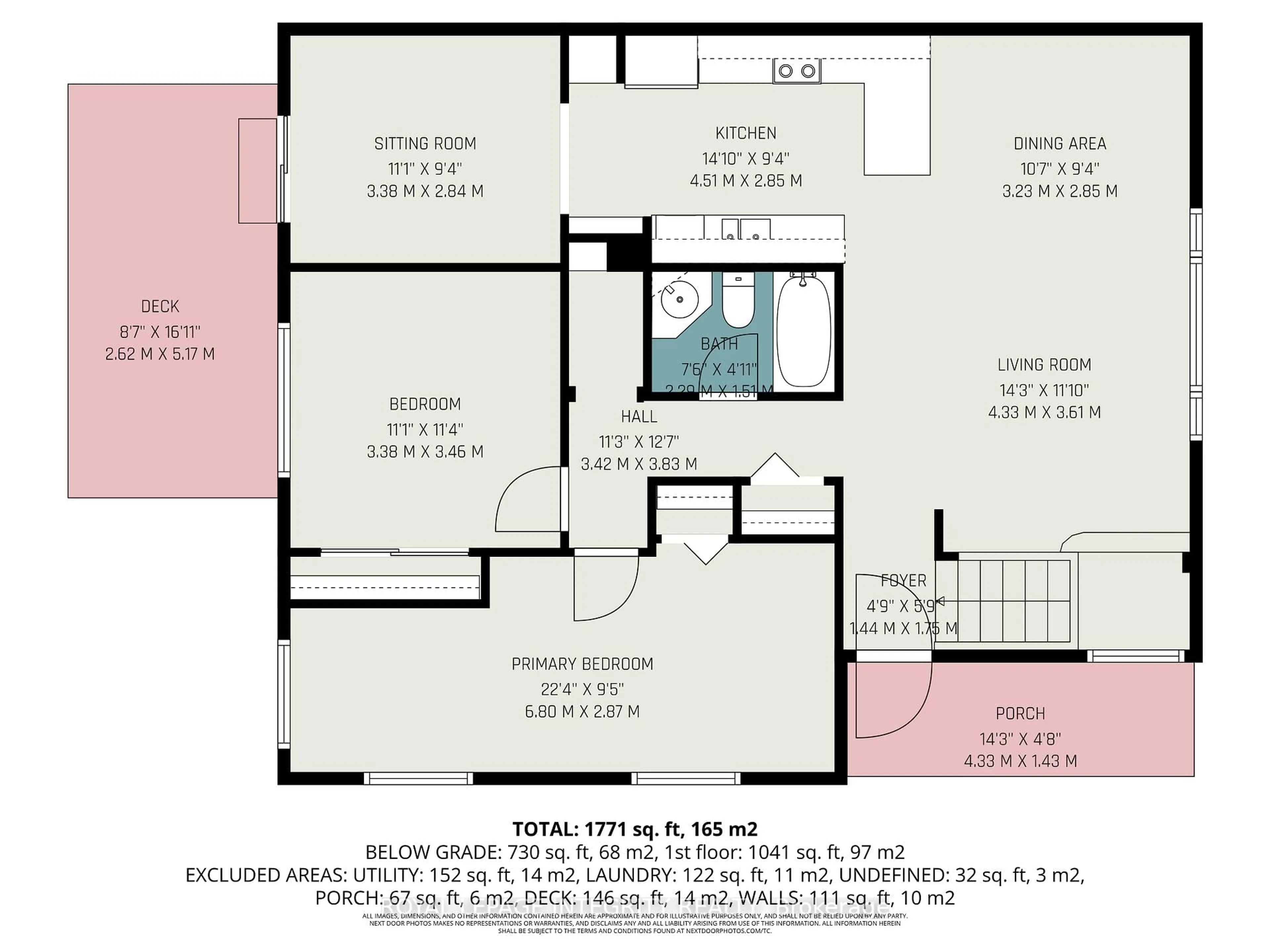 Floor plan for 9 Shouldice Cres, Ottawa Ontario K2L 1M8