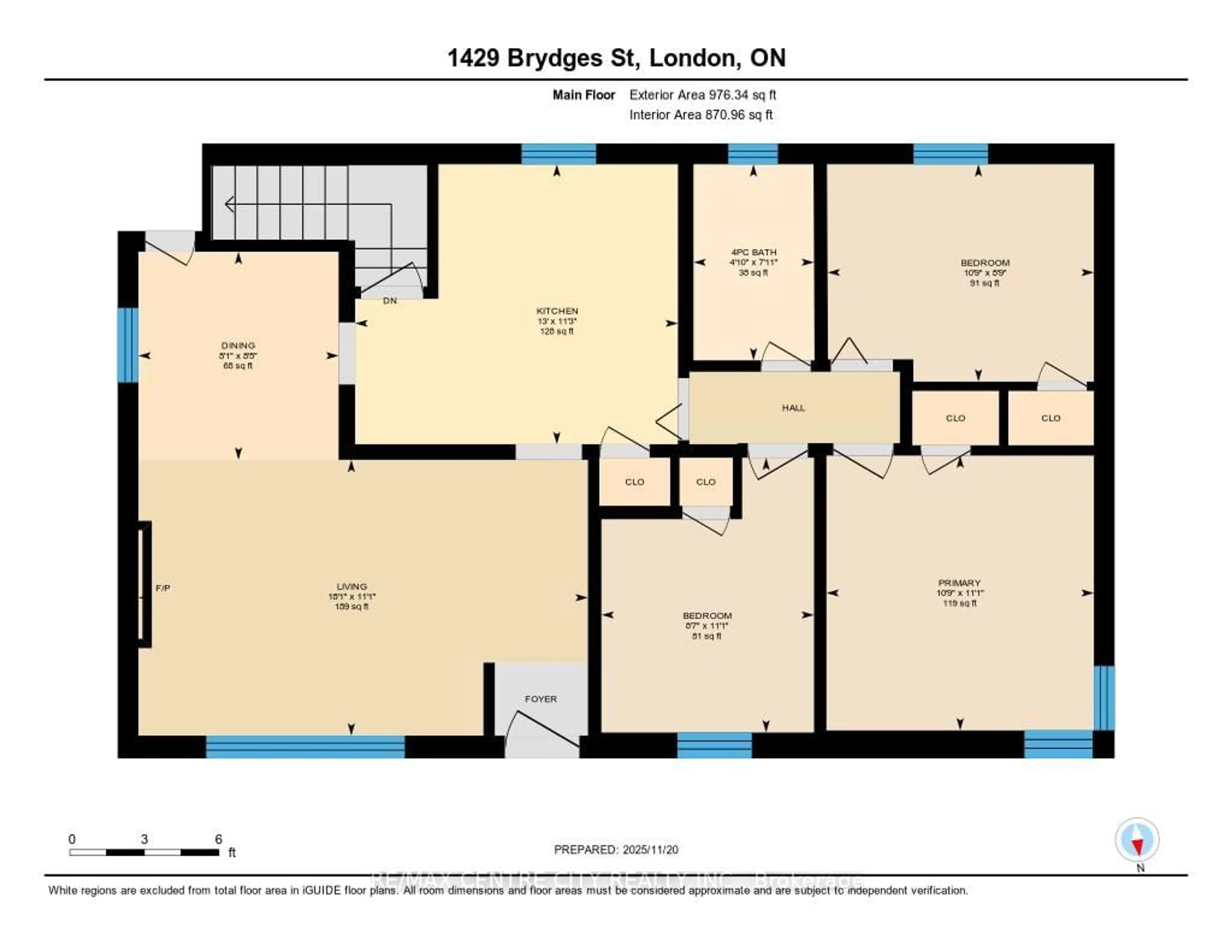 Floor plan for 1429 Brydges St, London East Ontario N5W 2C6