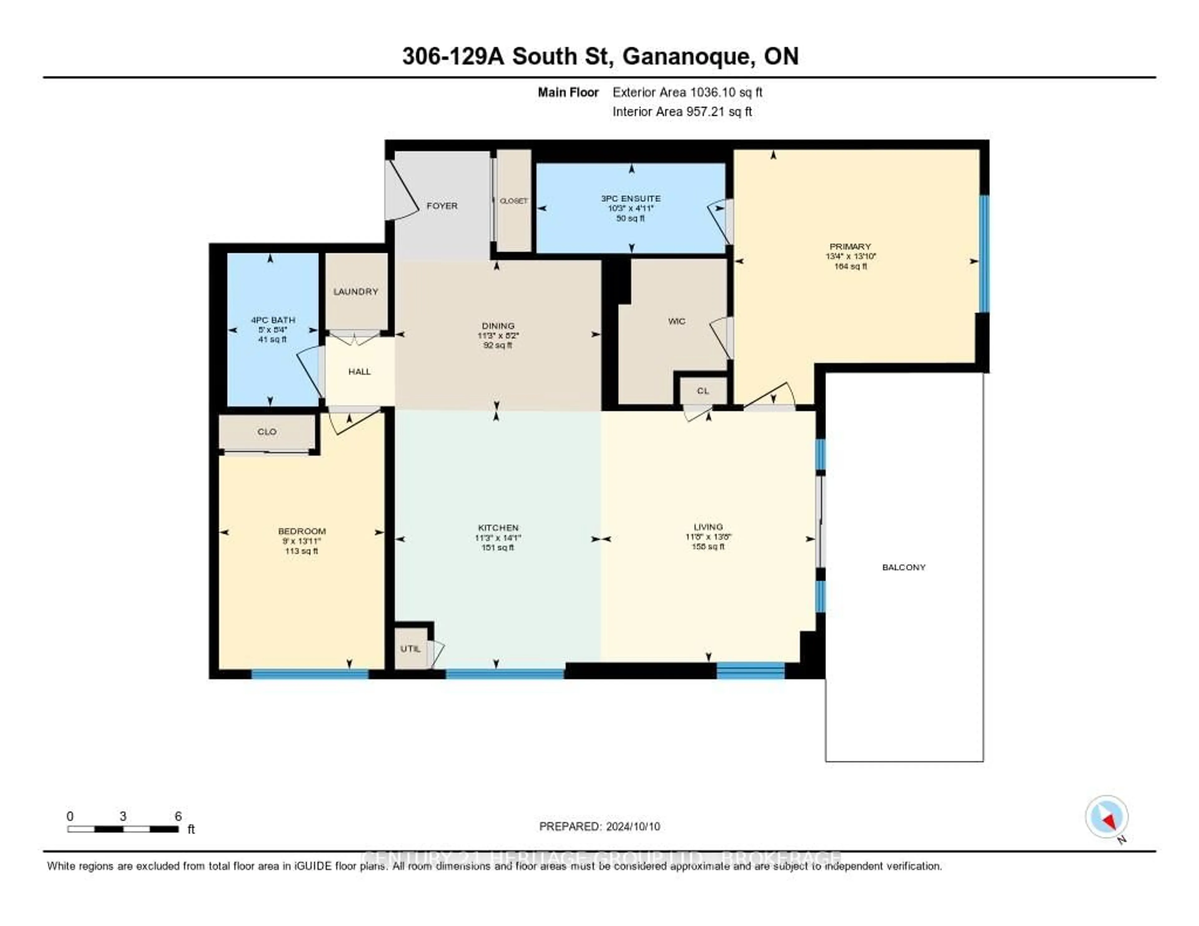 Floor plan for 129 South St #306, Gananoque Ontario K7G 1A1