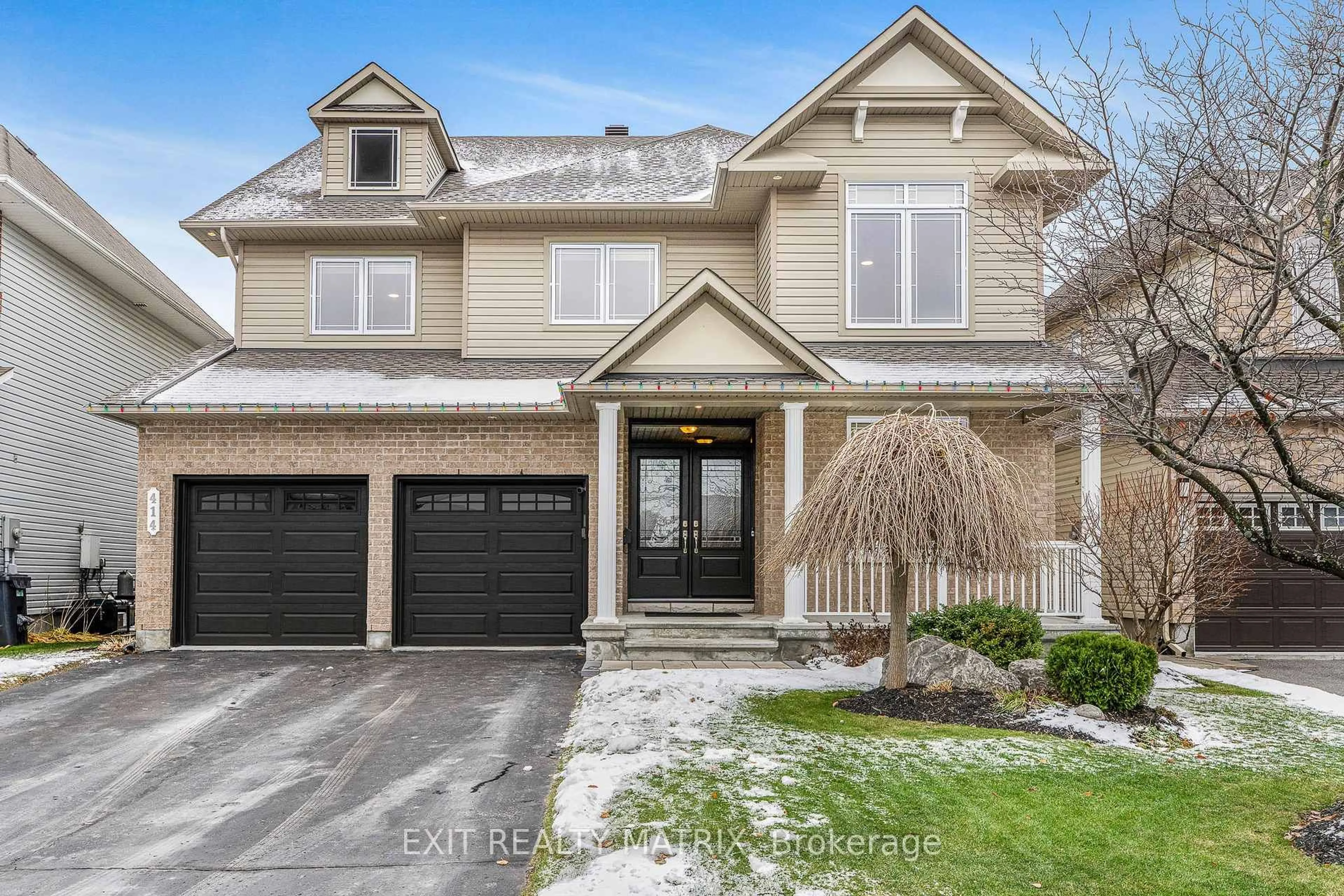 Home with brick exterior material, street for 414 Fairlakes Way, Orleans Ontario K4A 0L1
