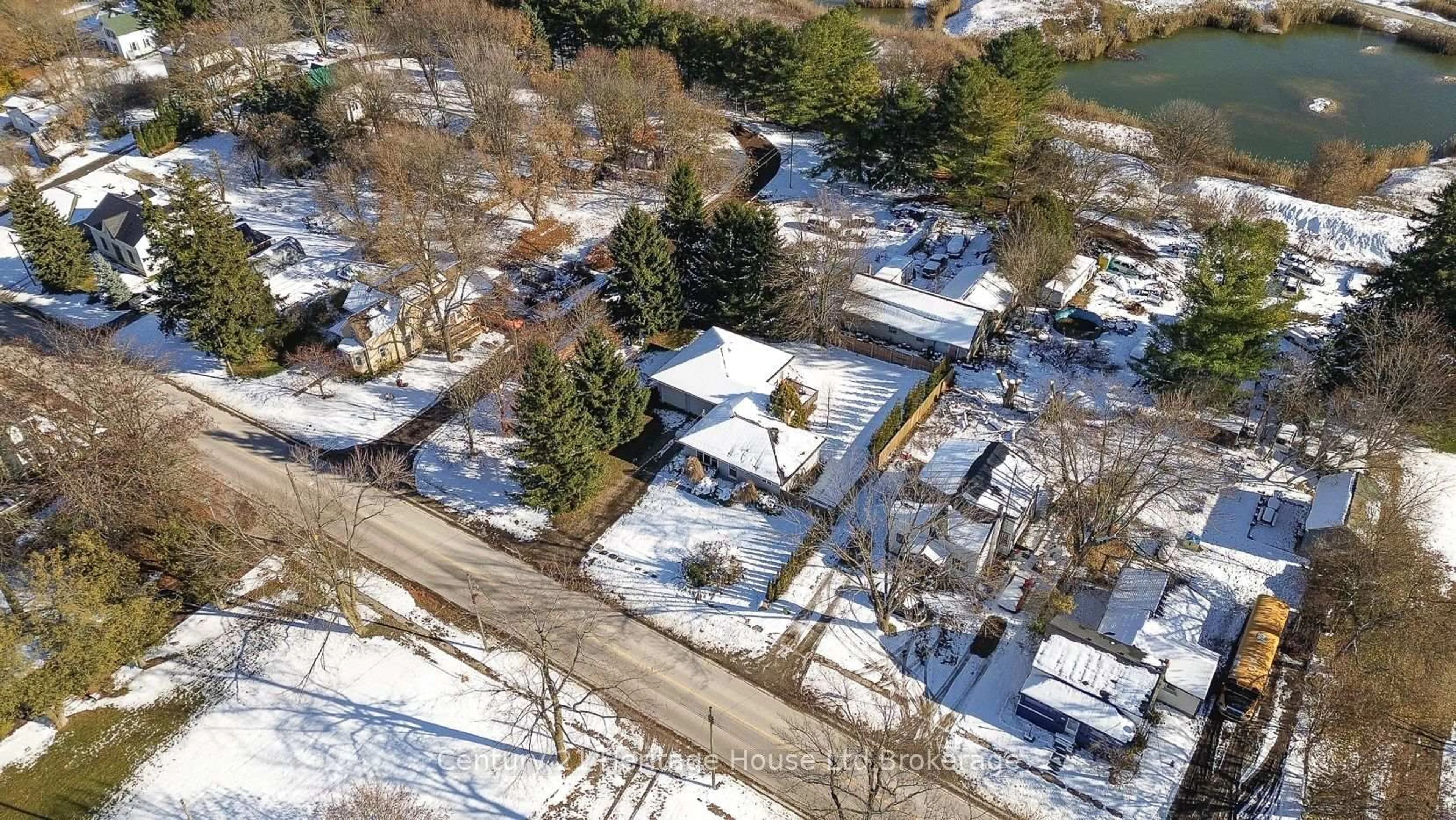 A pic from outside/outdoor area/front of a property/back of a property/a pic from drone, street for 3177 Perth Road 180, West Perth Ontario N0K 1Y0