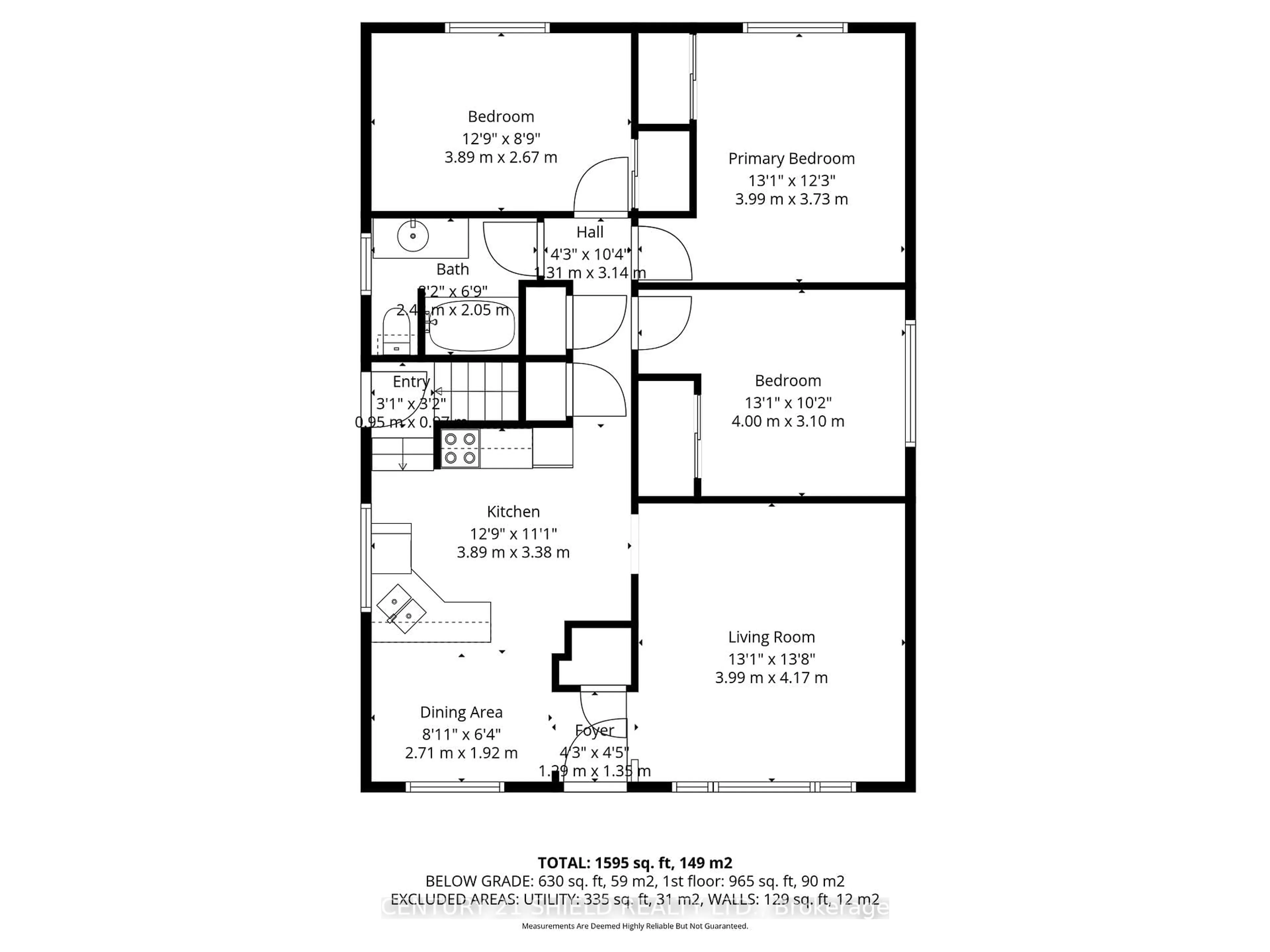 Floor plan for 421 Danis Ave, Cornwall Ontario K6H 5G2
