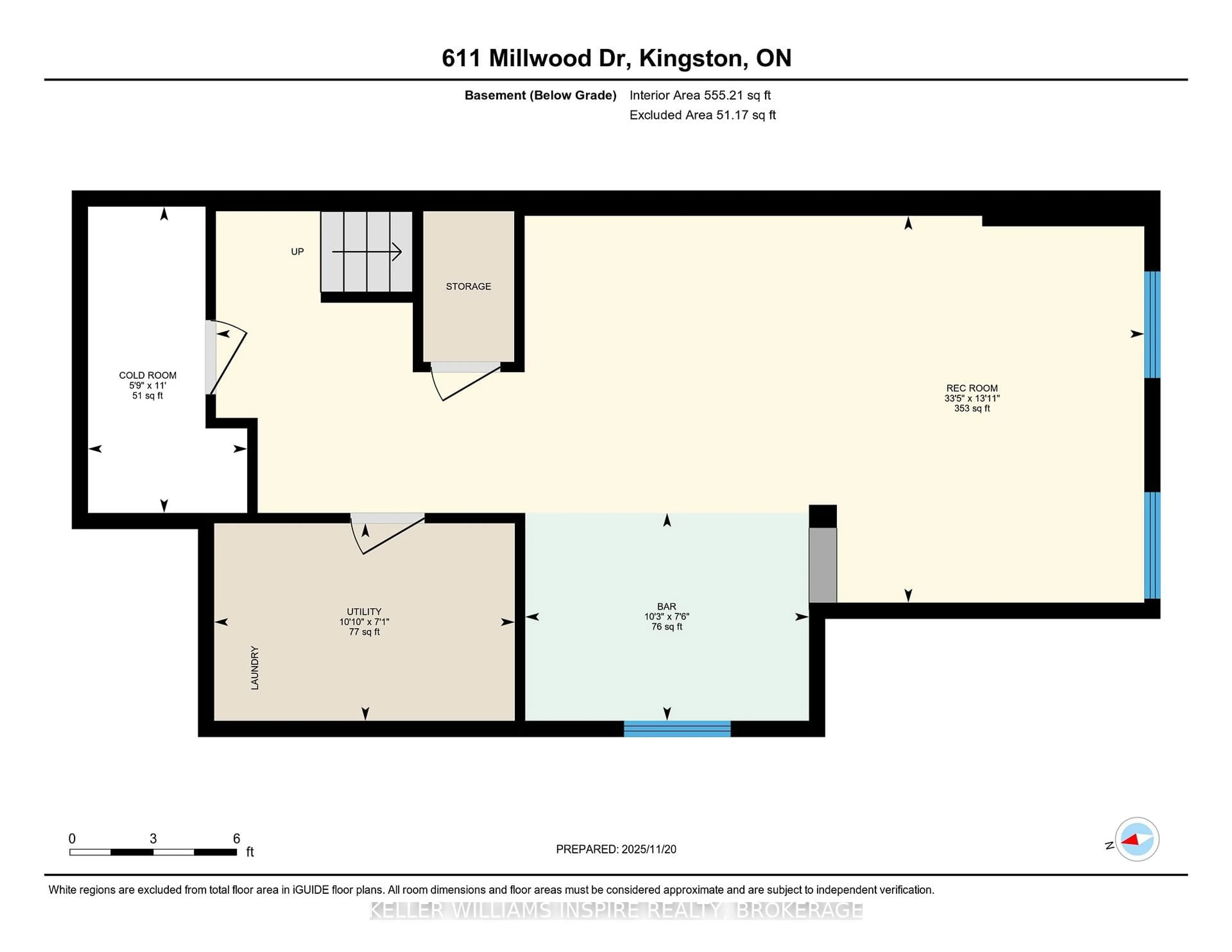 Floor plan for 611 Millwood Dr, Kingston Ontario K7M 8Y3