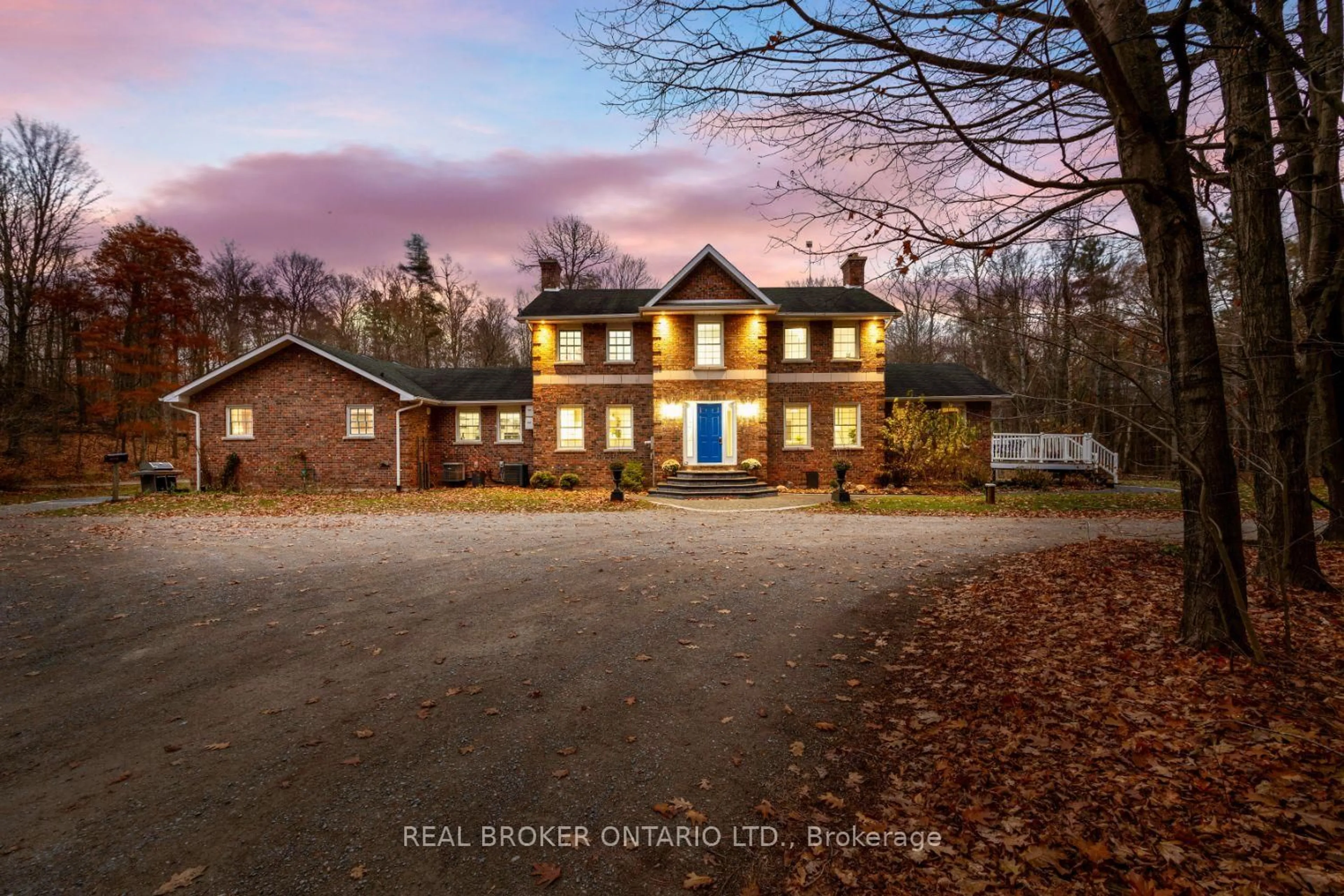 A pic from outside/outdoor area/front of a property/back of a property/a pic from drone, unknown for 398 Sandy Hook Rd, Kawartha Lakes Ontario L0A 1K0