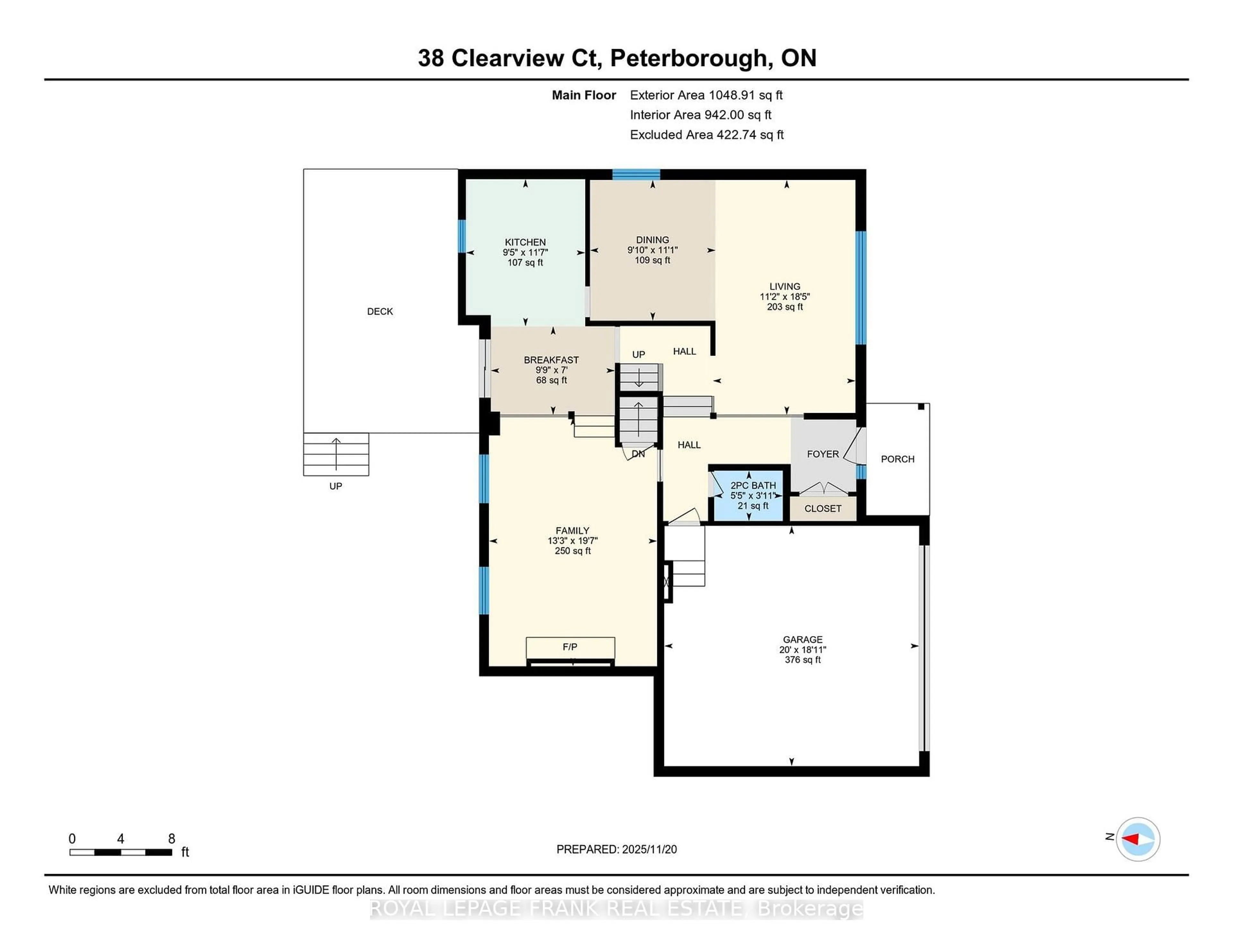 Floor plan for 38 Clearview Crt, Peterborough Ontario K9K 2A3