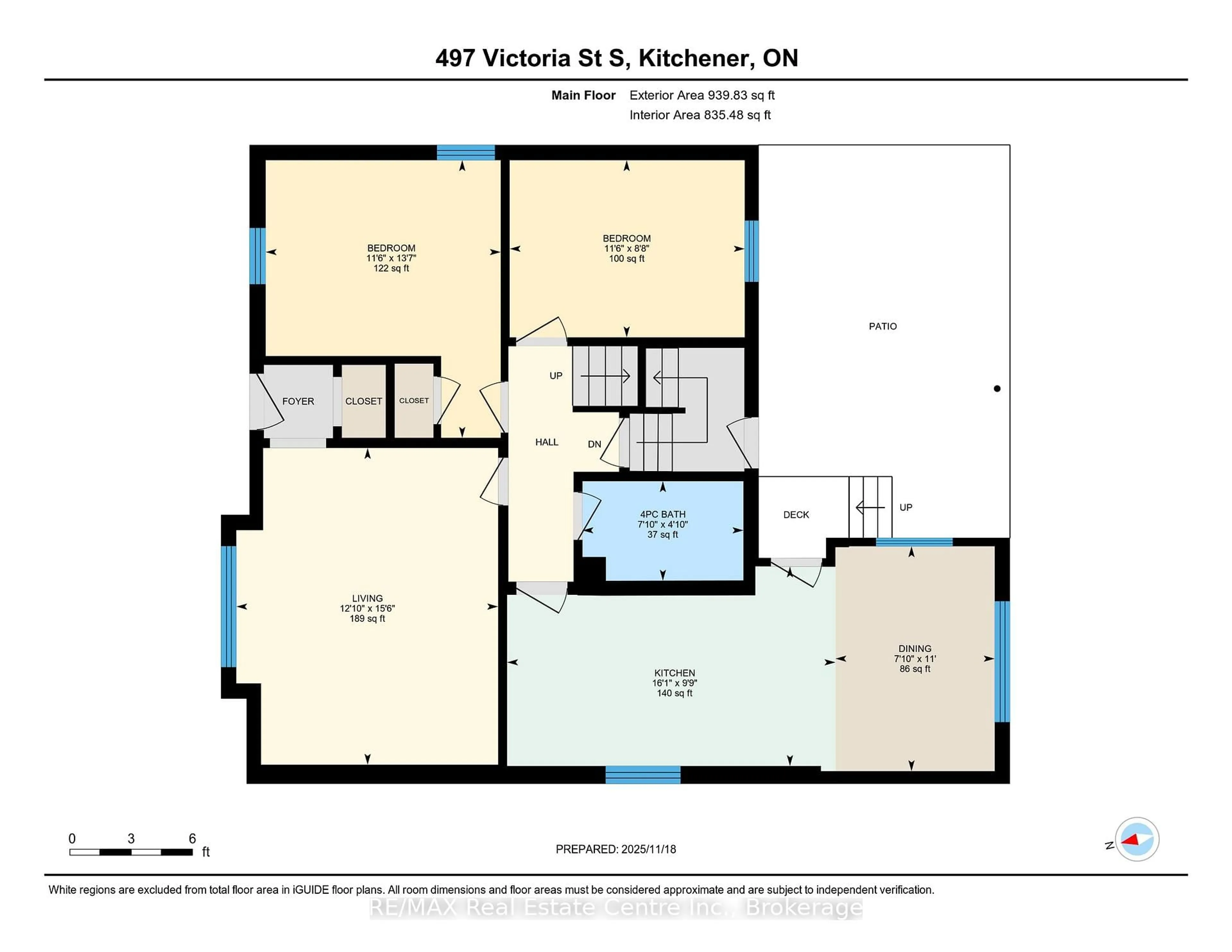 Floor plan for 497 Victoria St, Kitchener Ontario N2M 3A6