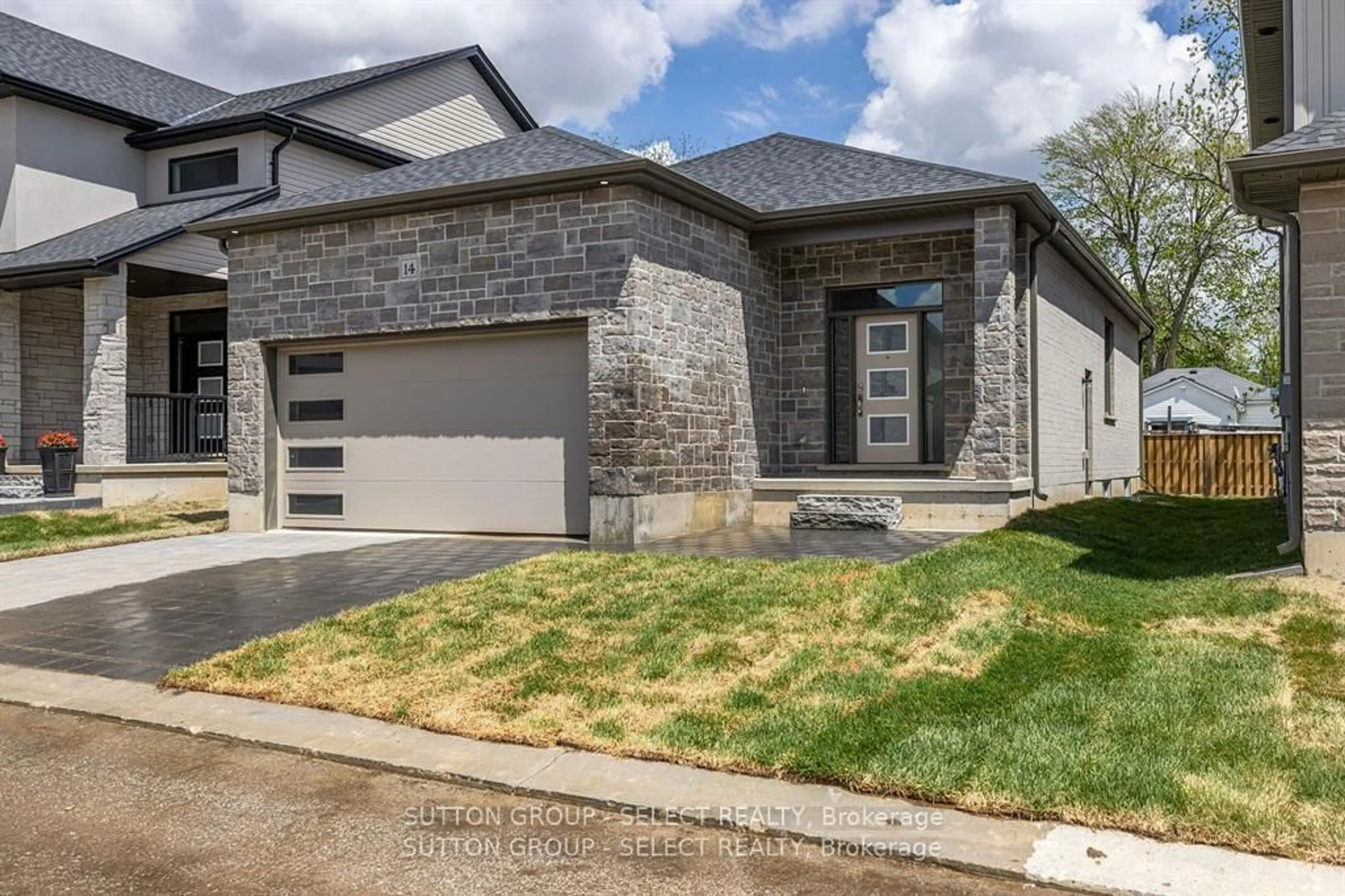 Home with brick exterior material, street for 7966 Fallon Dr #14, Lucan Biddulph Ontario N0M 1V0