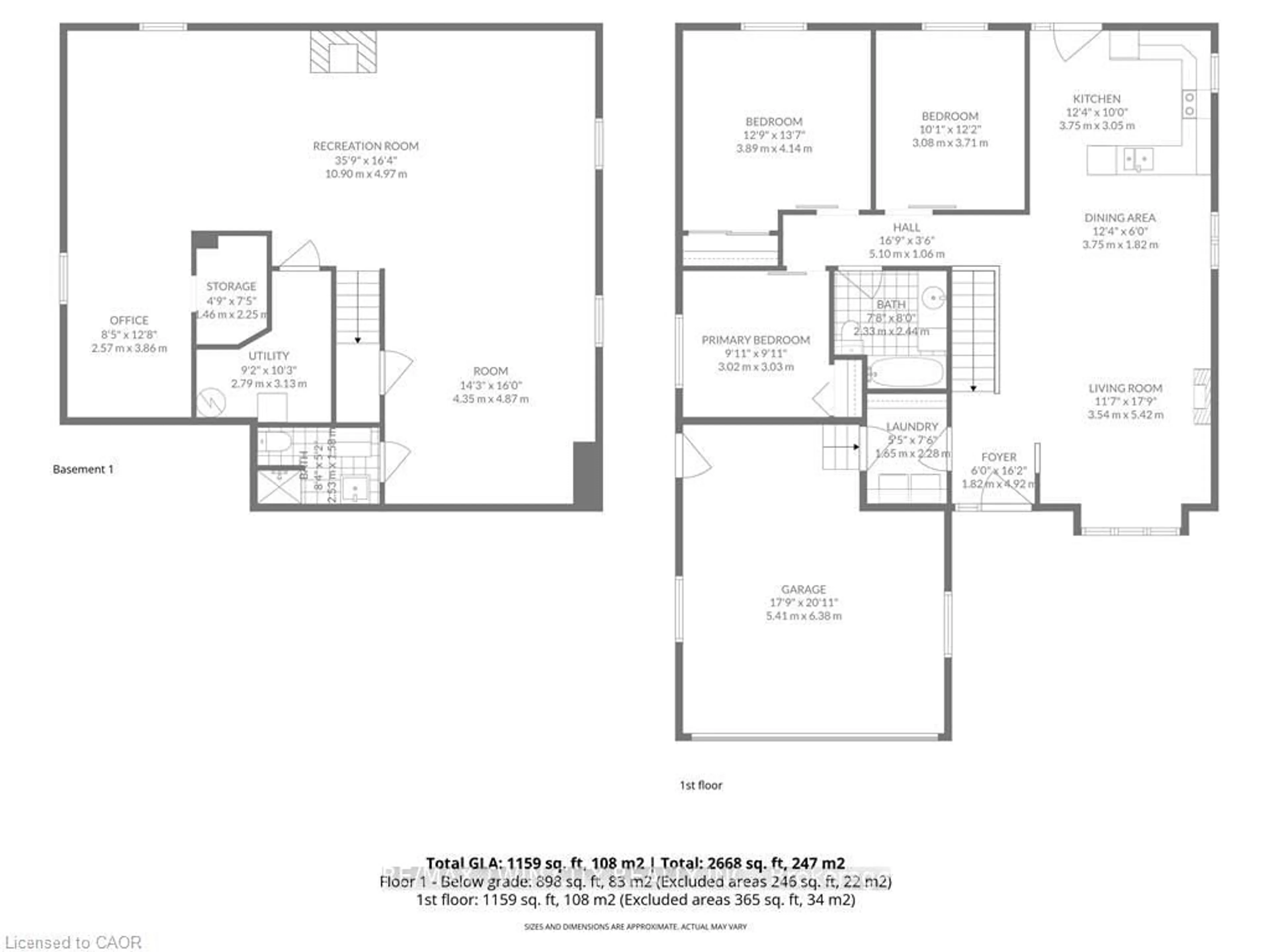 Floor plan for 49 Alexander Dr, Aylmer Ontario N5H 3G4